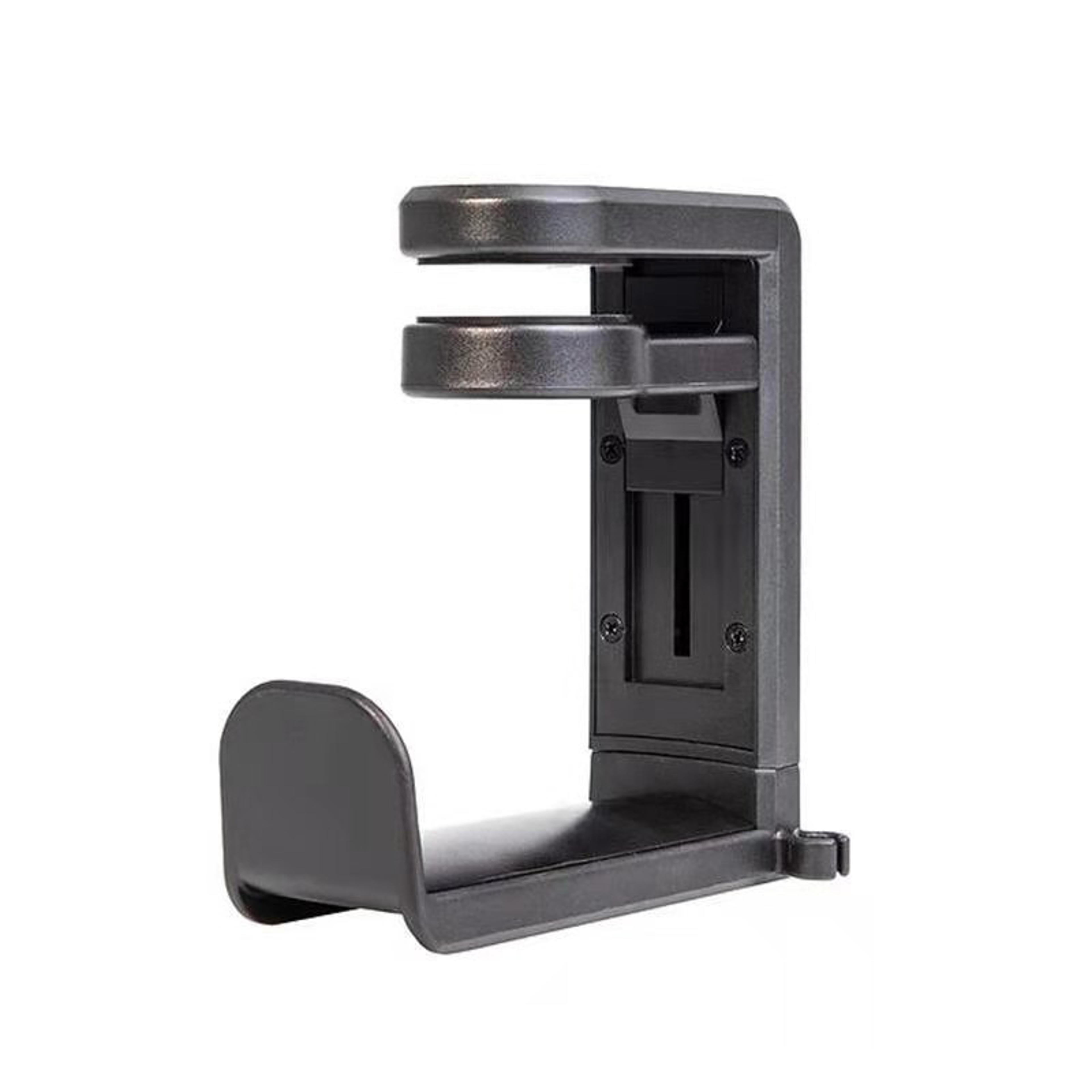 rotating headphone stand desk holder for gaming headsets and cable organization
