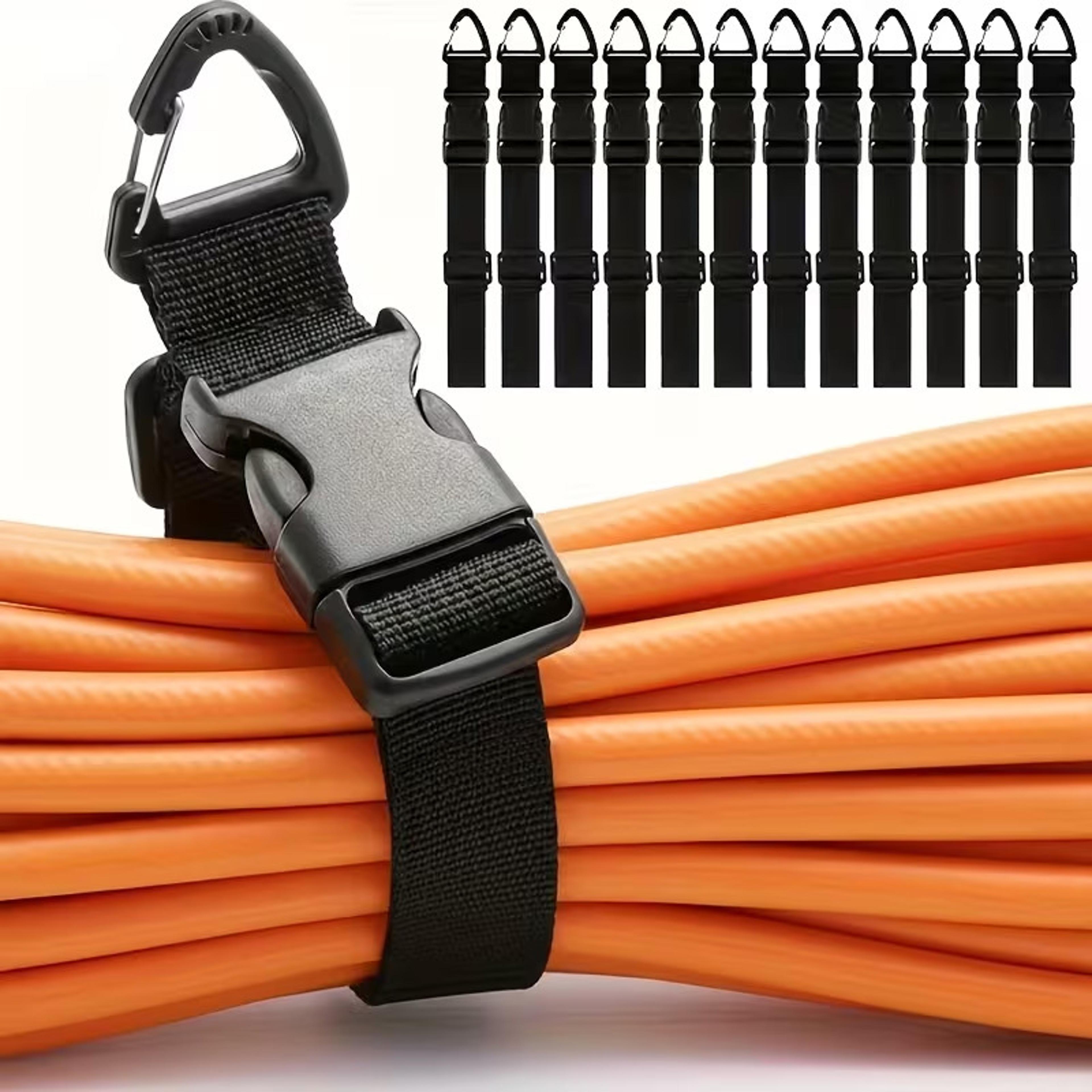 adjustable extension cord organizer strap heavy duty cable storage holder for garage