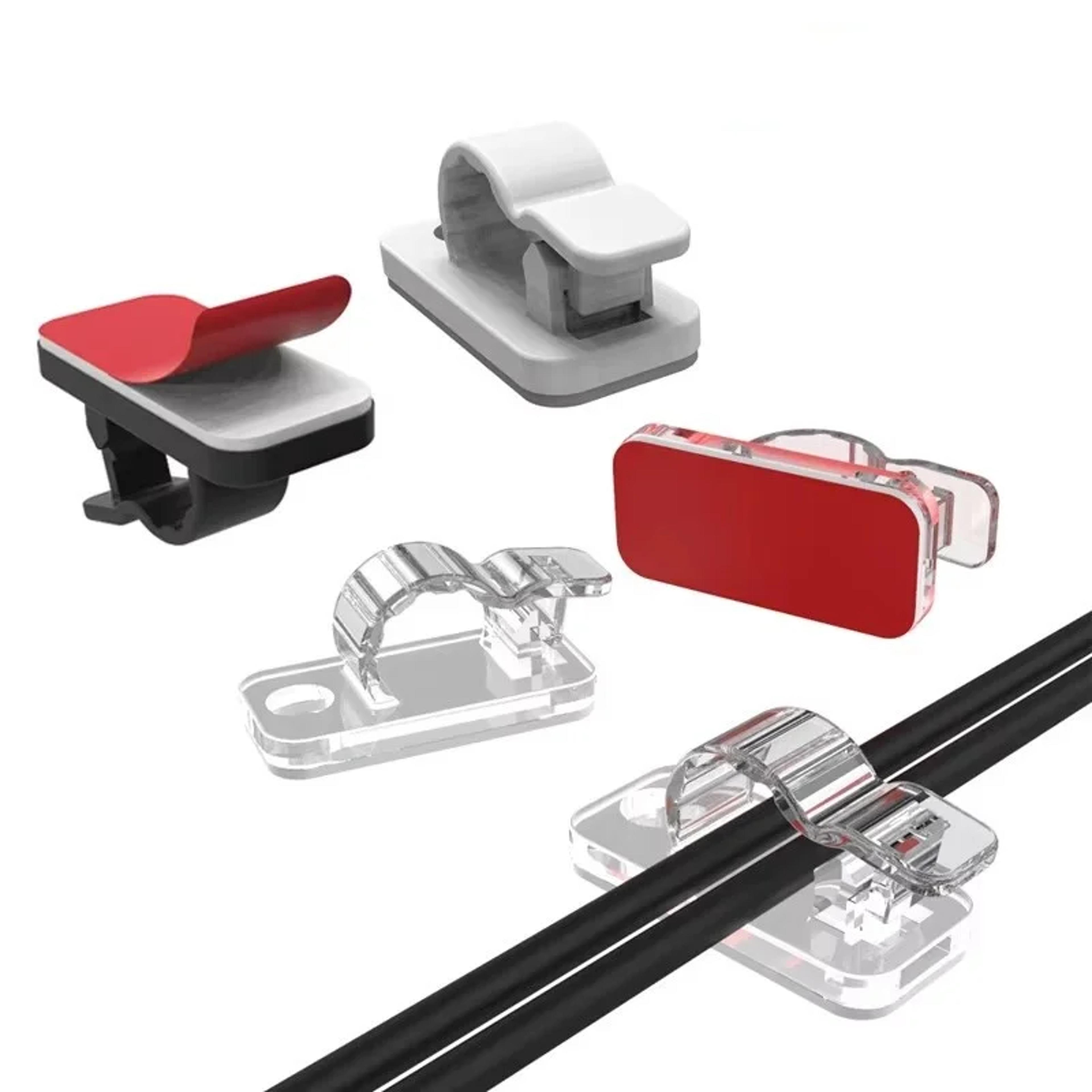 cable organizer clips for desk and wall mounted cord management holder