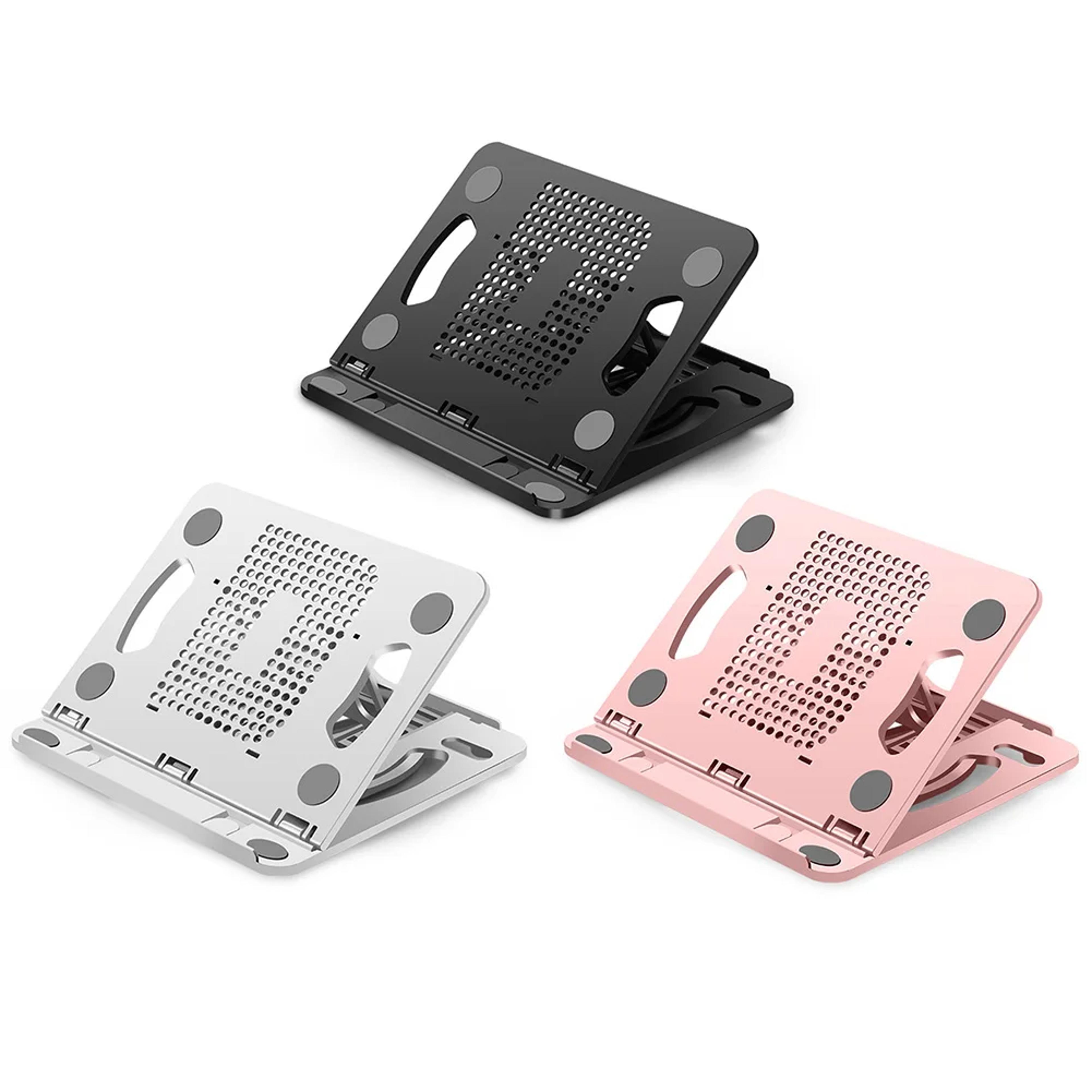 rotary adjustable foldable laptop stand portable notebook holder with tablet support