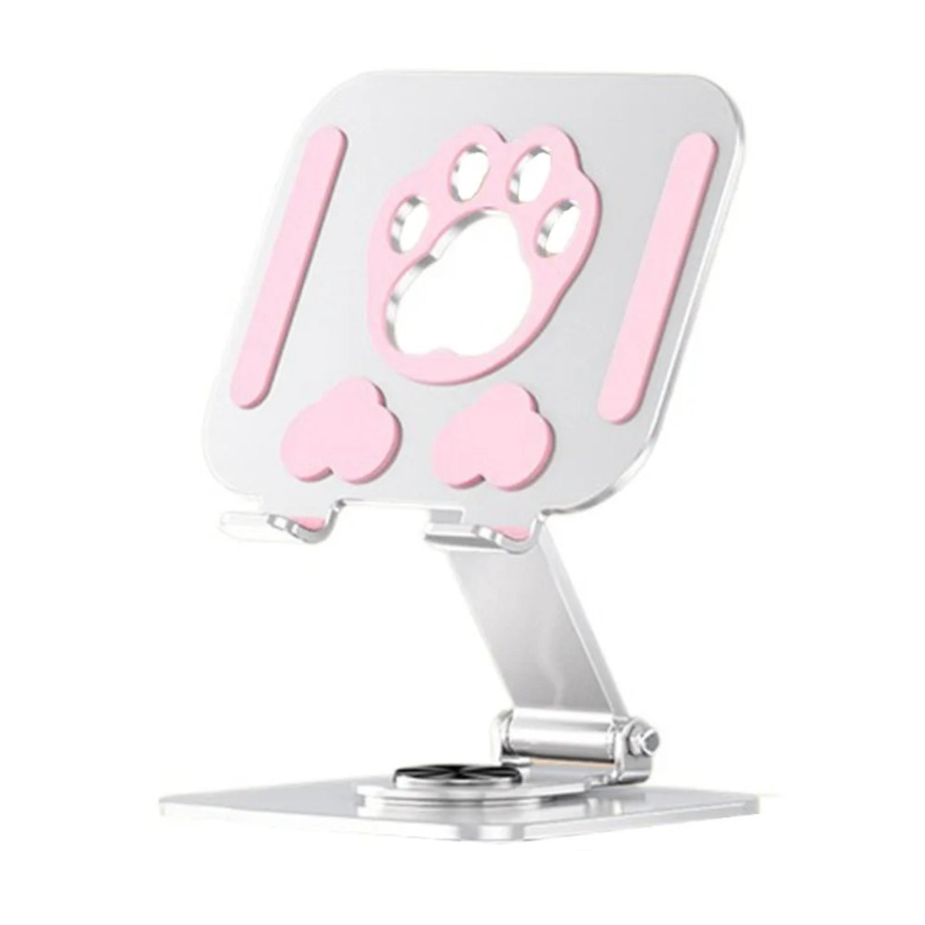 portable cat paw tablet stand adjustable multi angle phone holder with heat dissipation