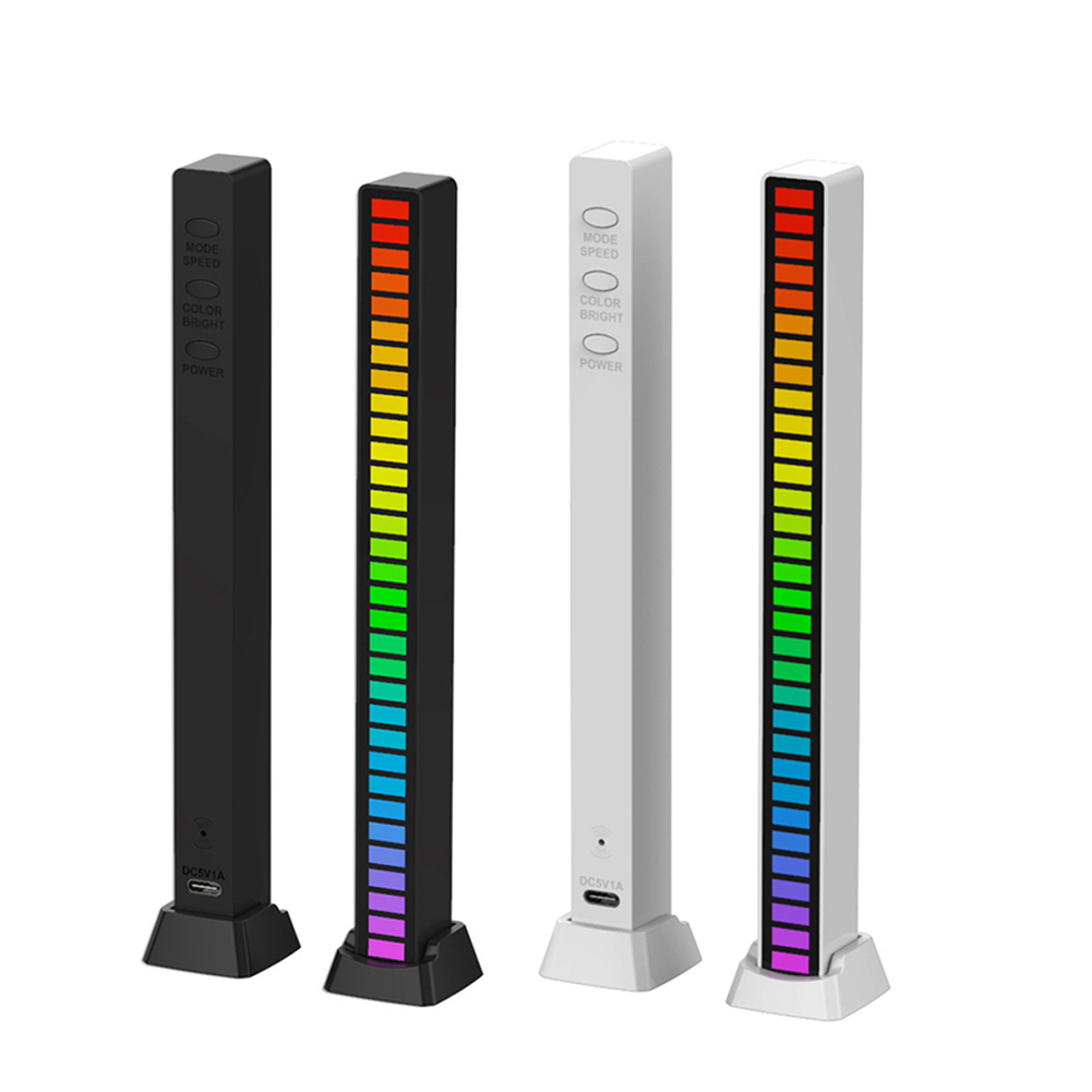 music rhythm activated rgb led car ambient light strip with sound sync party glow