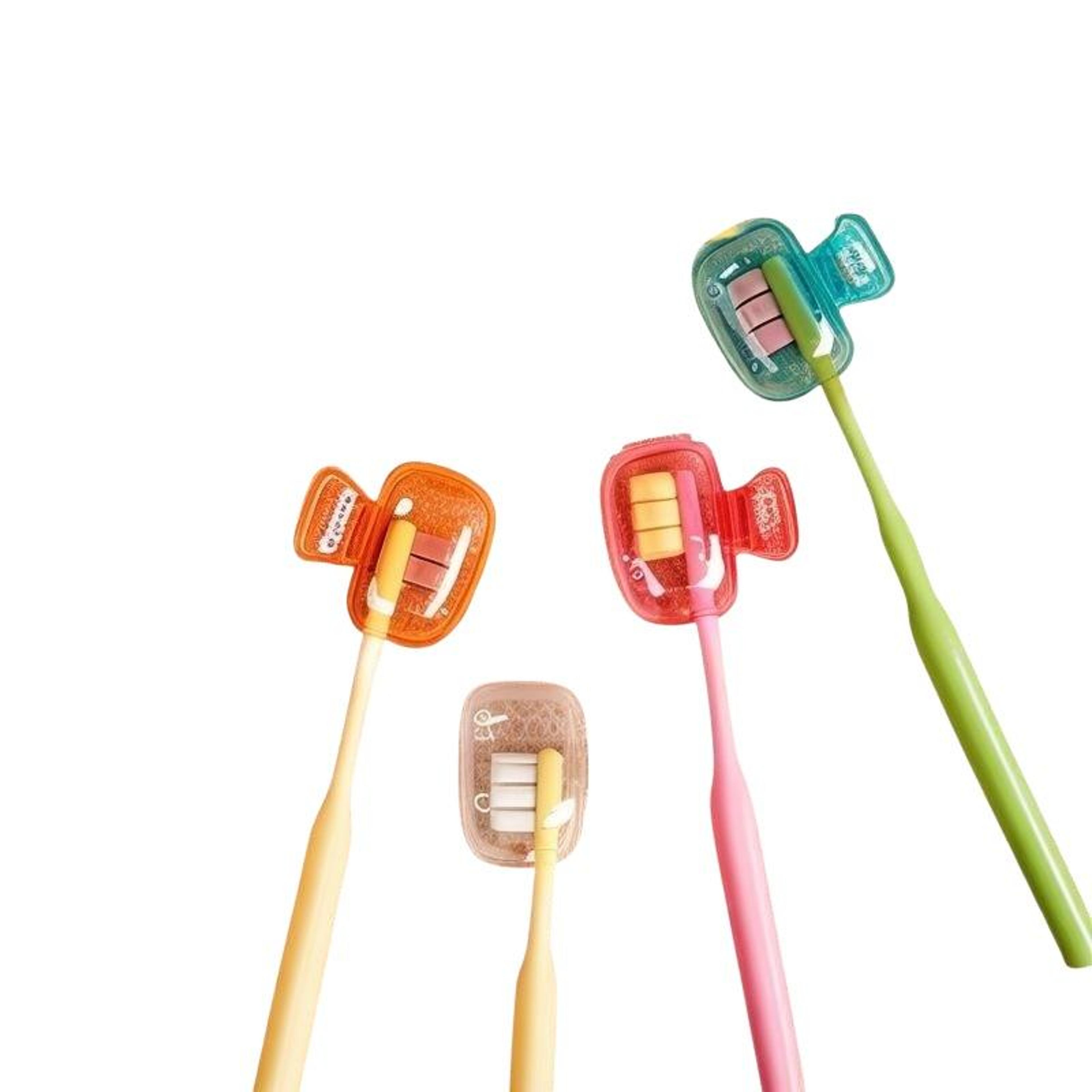 portable toothbrush holder case protective travel brush cap for clean on the go storage