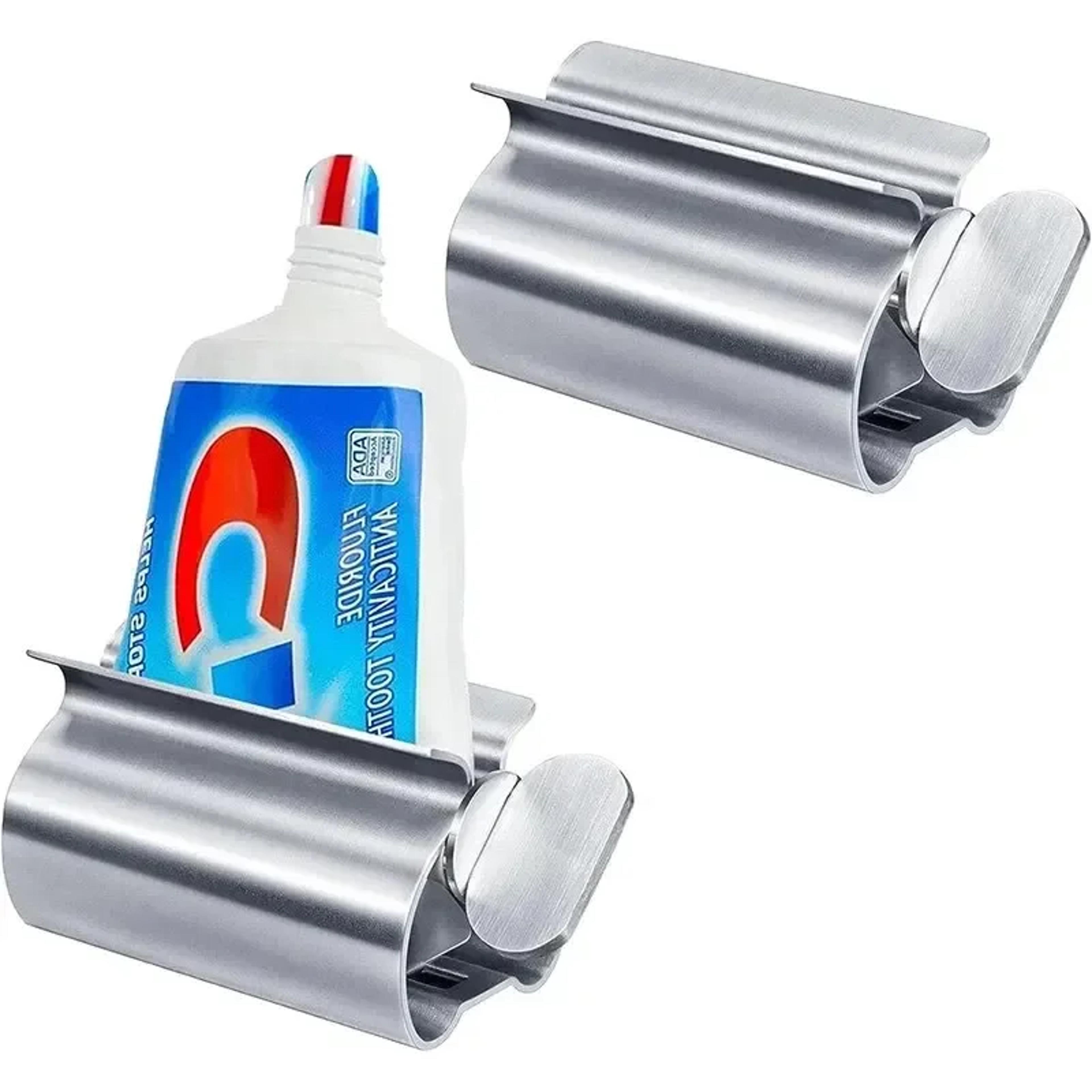 stainless steel toothpaste squeezer tube roller dispenser space saving bathroom accessory