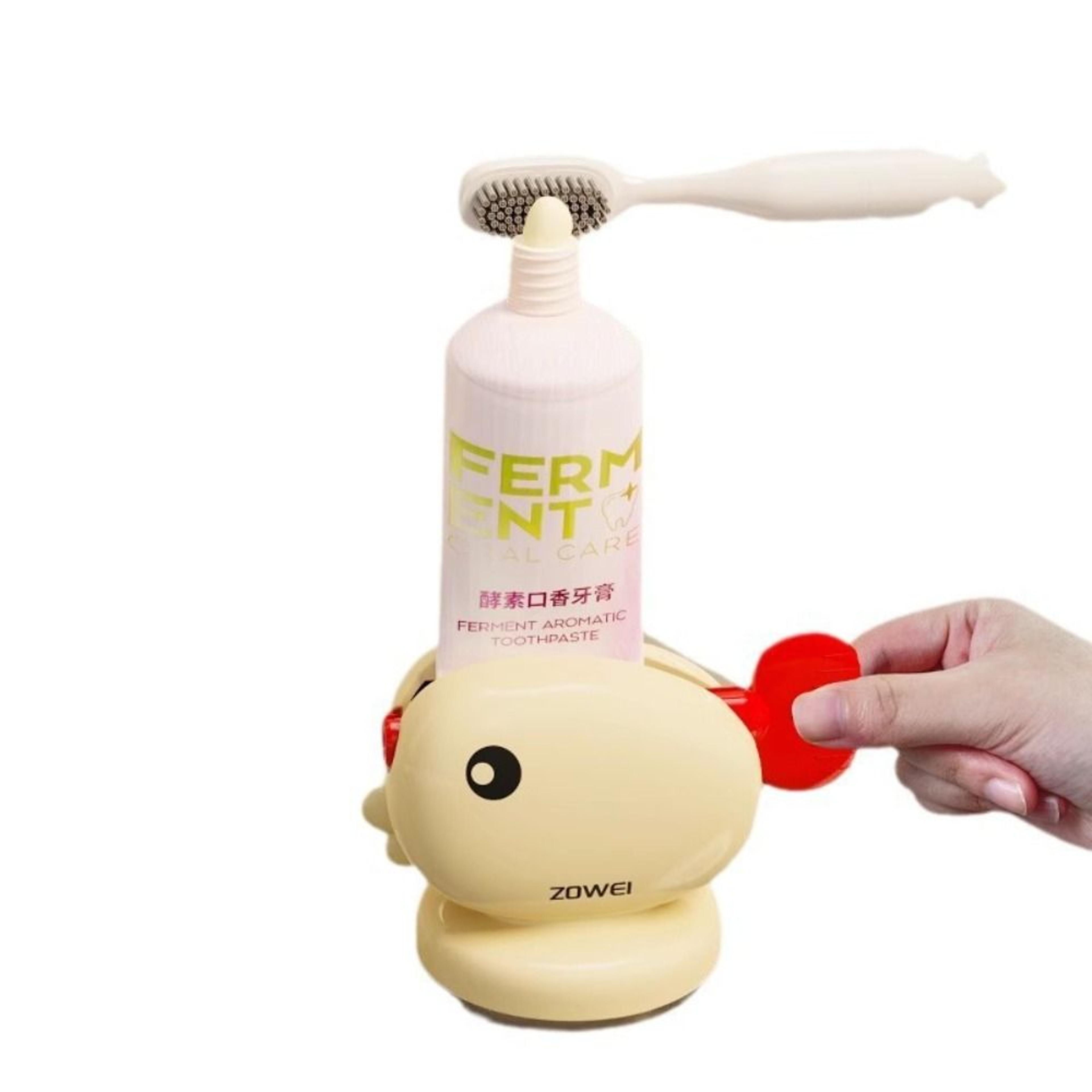 cute whale toothpaste squeezer manual toothpaste dispenser for kids bathroom organization