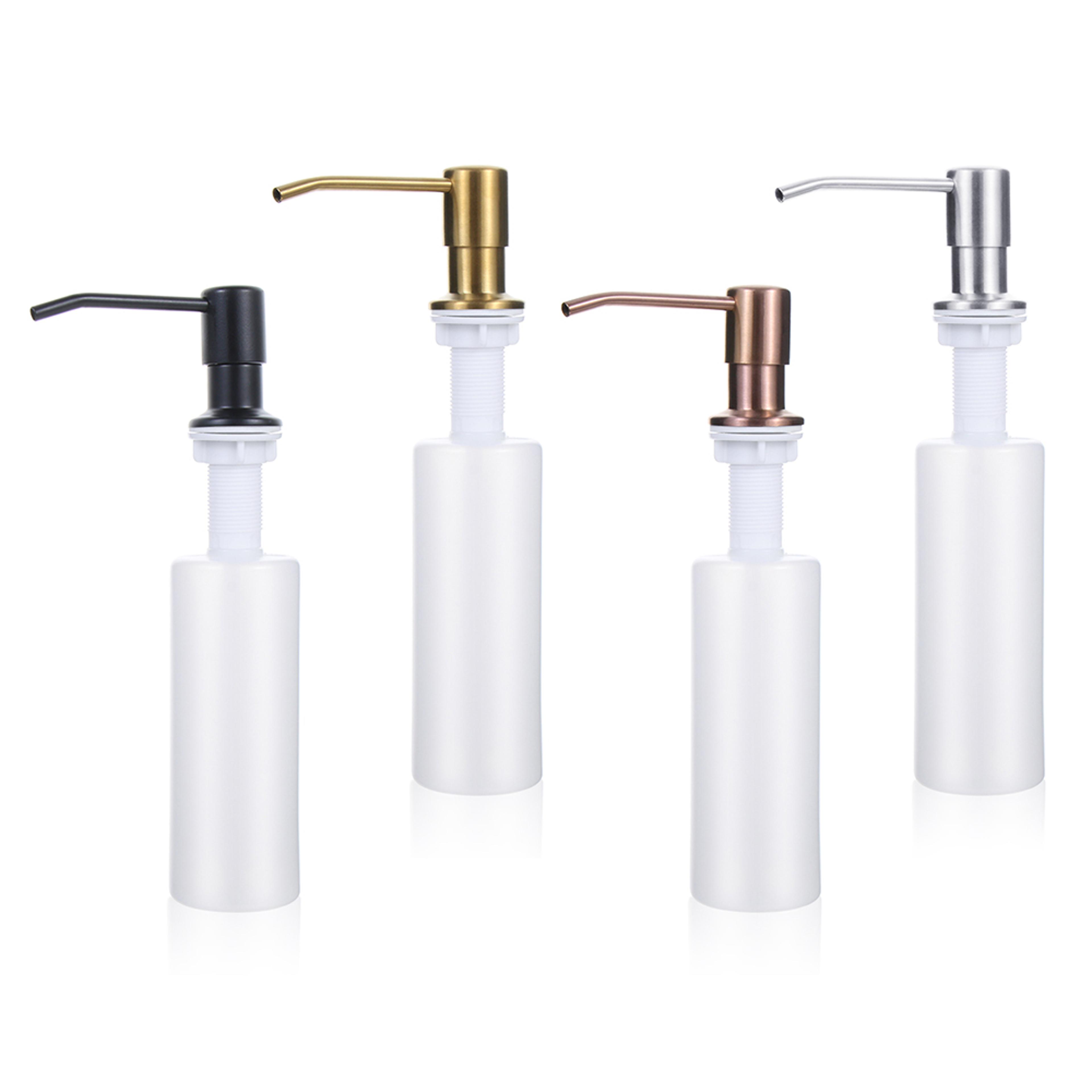 stainless steel kitchen sink soap dispenser liquid hand wash pump bottle