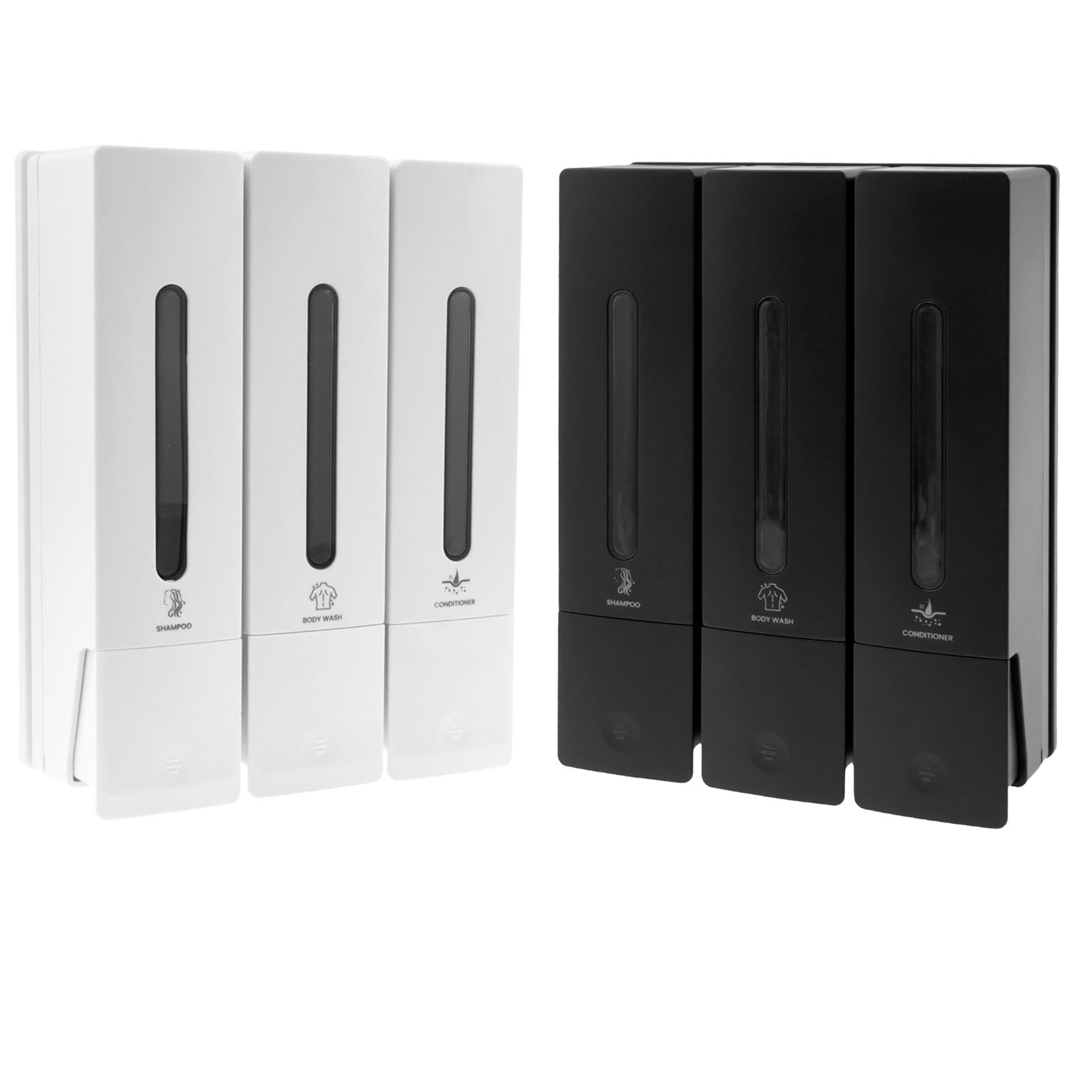 wall mounted soap dispenser chamber shower organizer for bathroom convenience