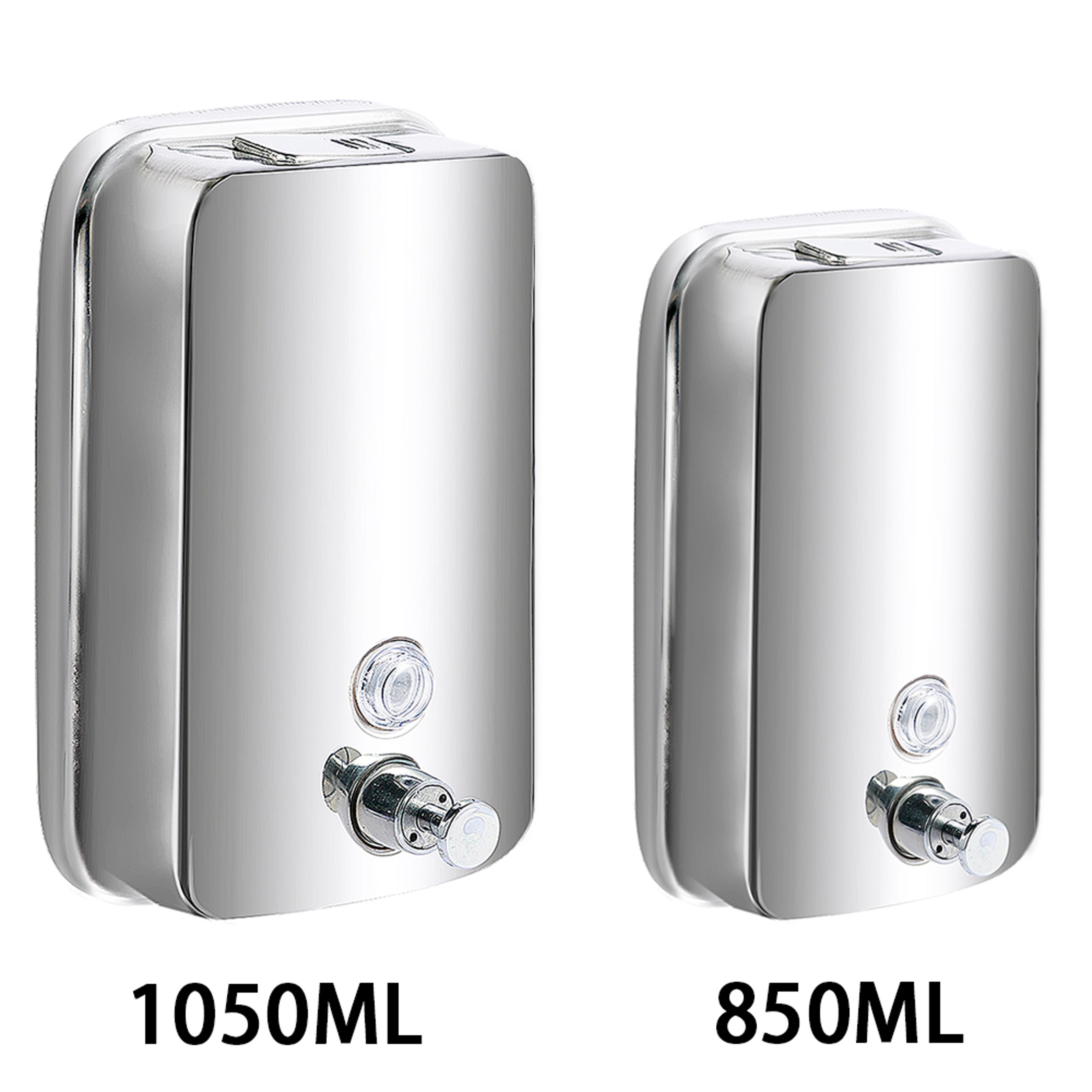 stainless steel wall mount soap dispenser for bathroom kitchen shower gel and liquid soap storages