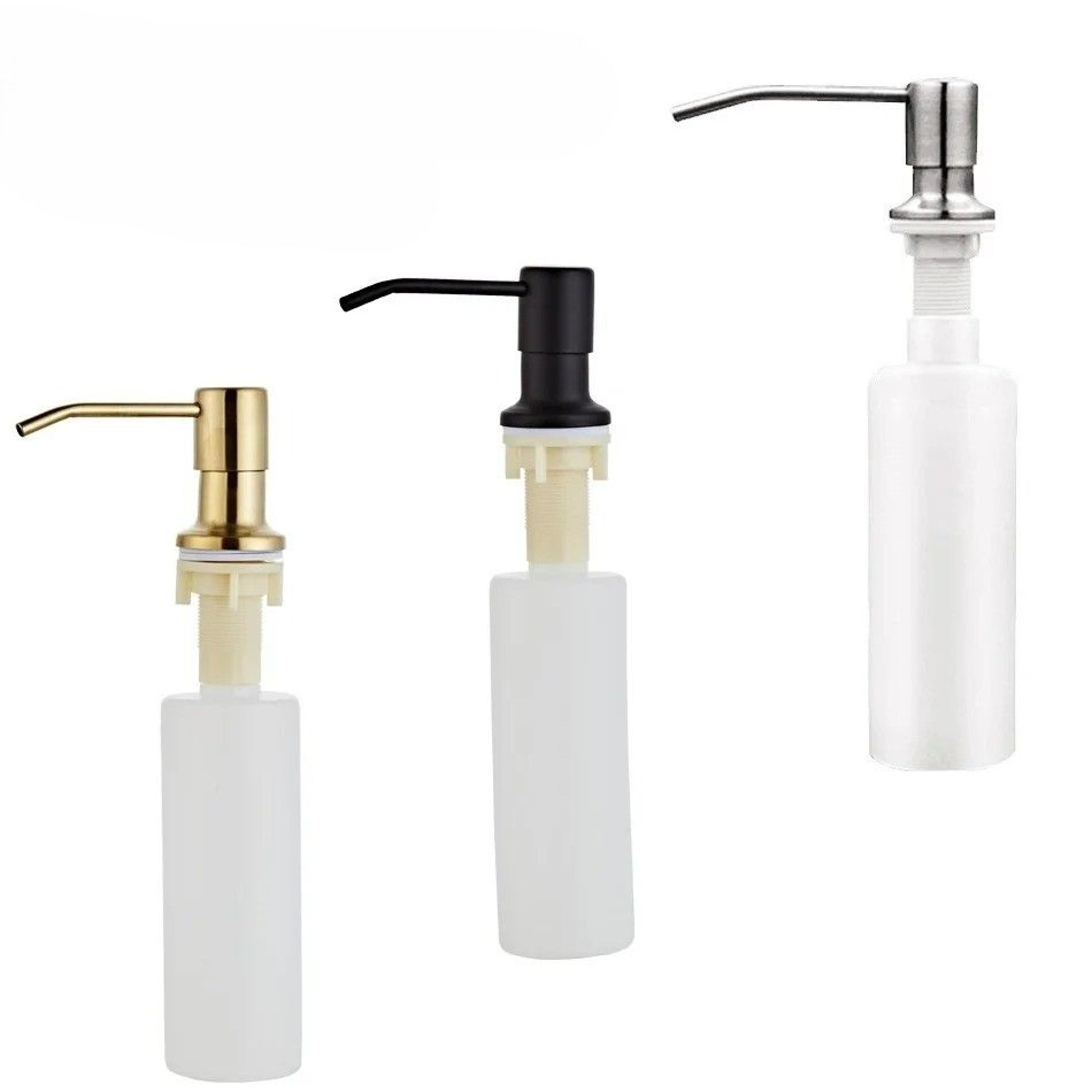 stainless steel sink soap dispenser kitchen countertop lotion pump