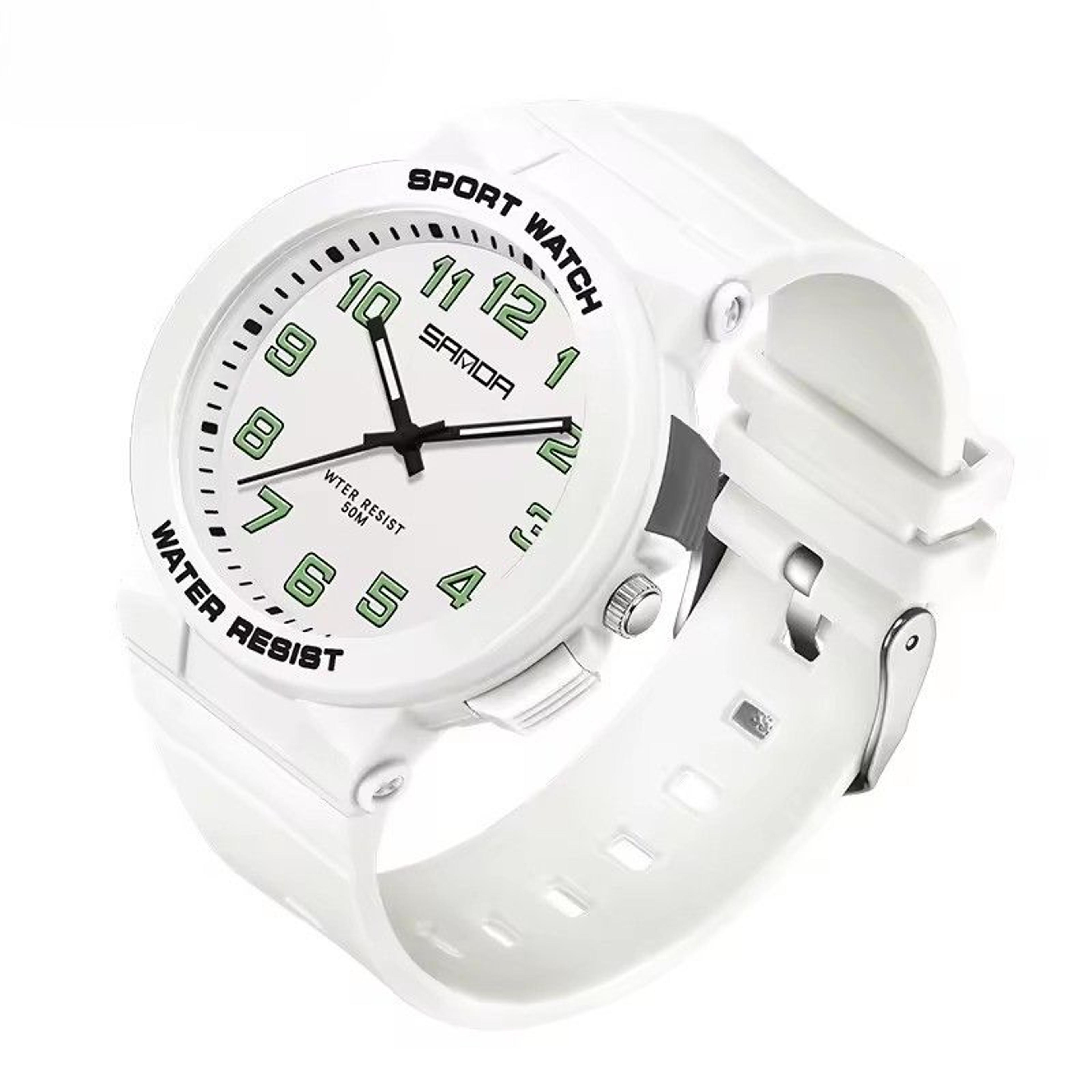 kids waterproof sports watch with soft tpu strap quartz movement for students