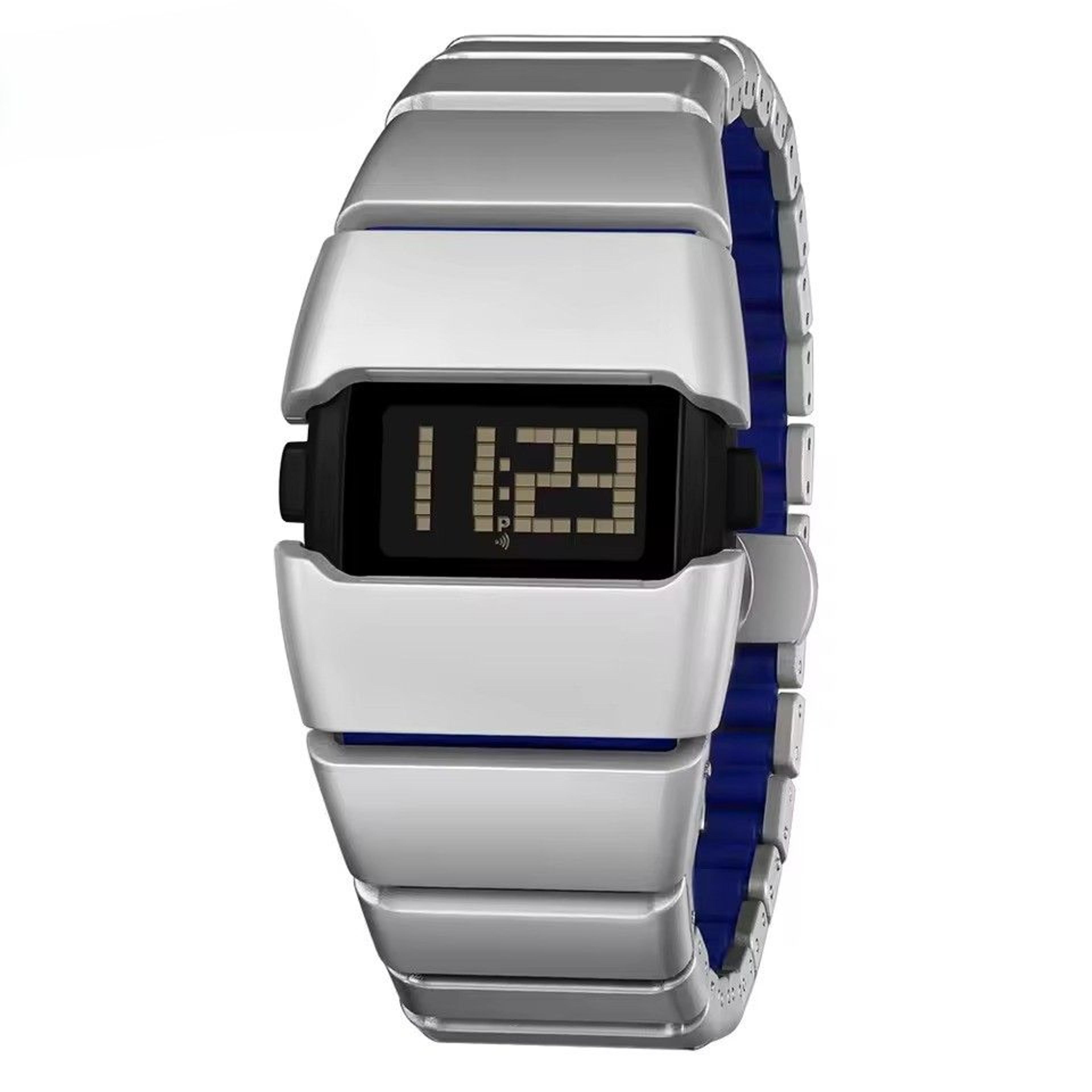 retro electronic watch waterproof digital watch with night light alarm stopwatch
