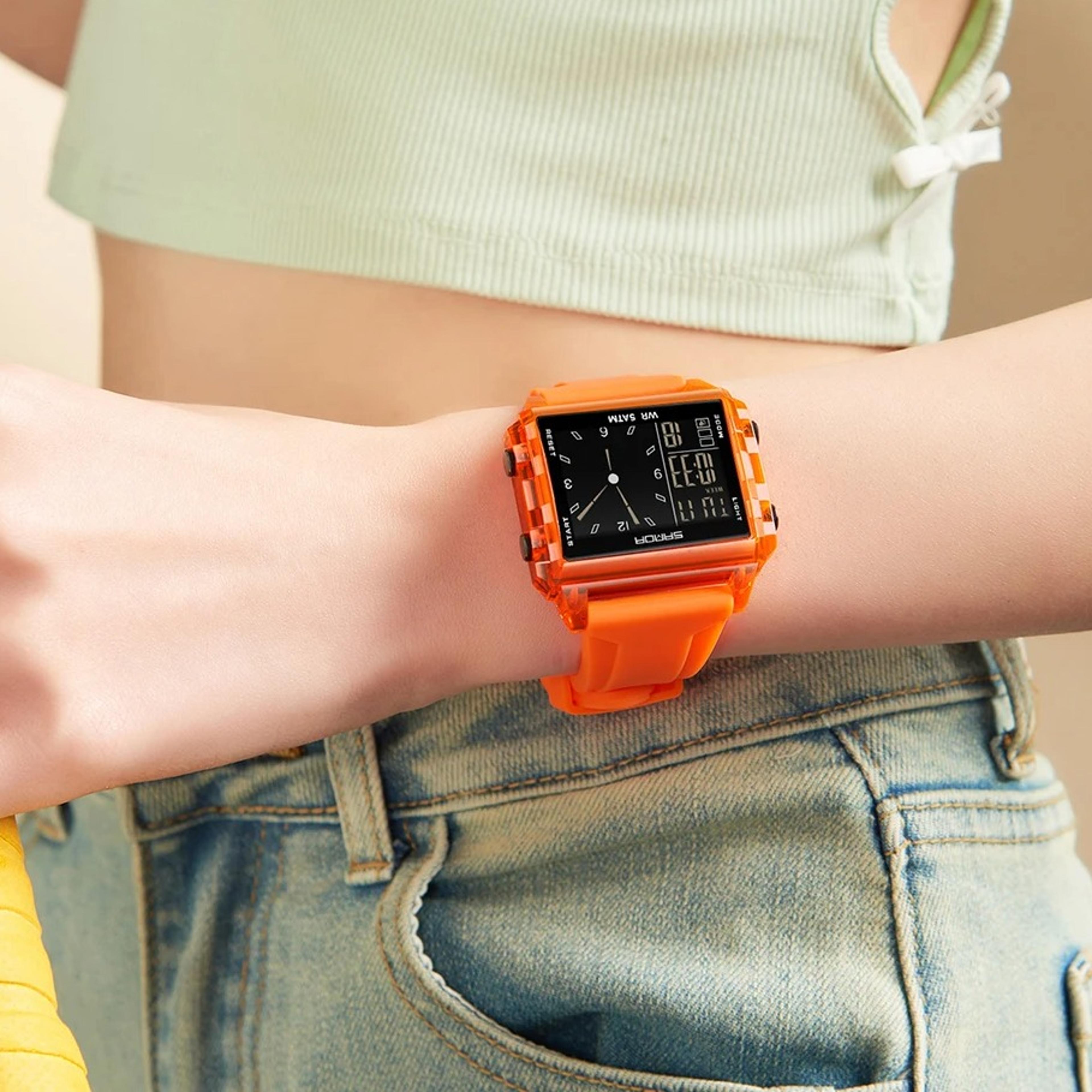 luminous digital sports watch for men women waterproof outdoor wristwatch