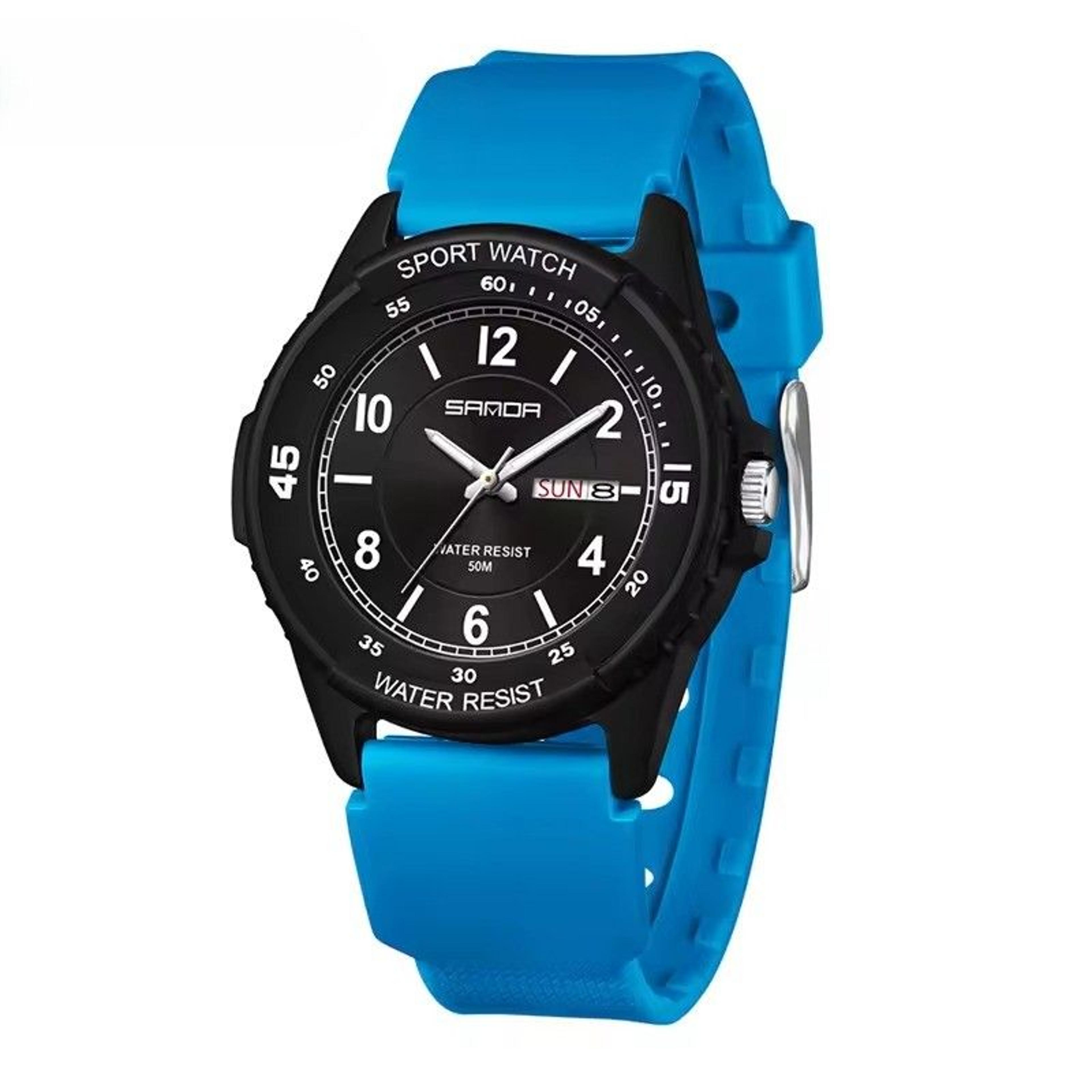 student sports quartz watch waterproof luminous double calendar wristwatch