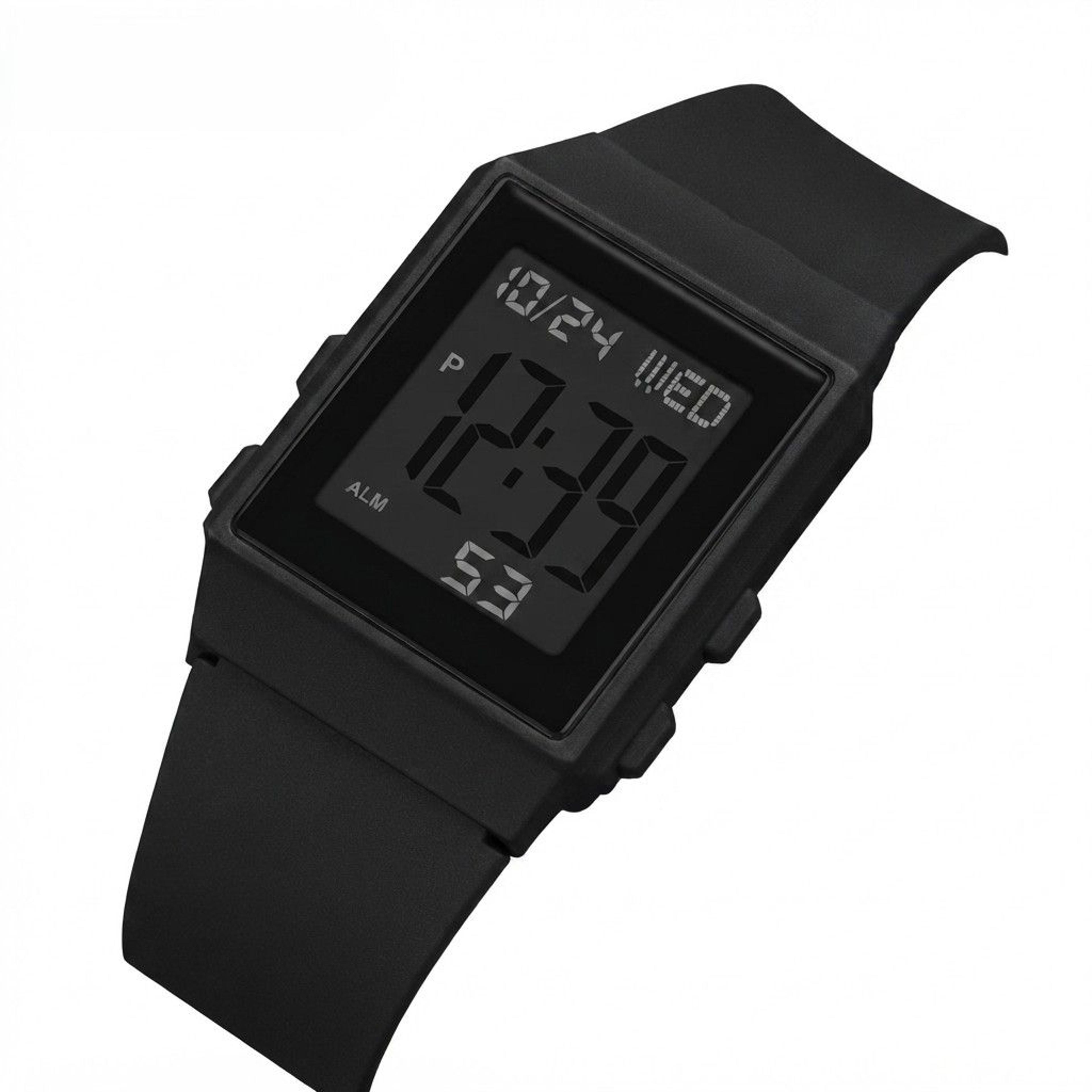 womens digital led watch waterproof casual sports alarm wristwatch