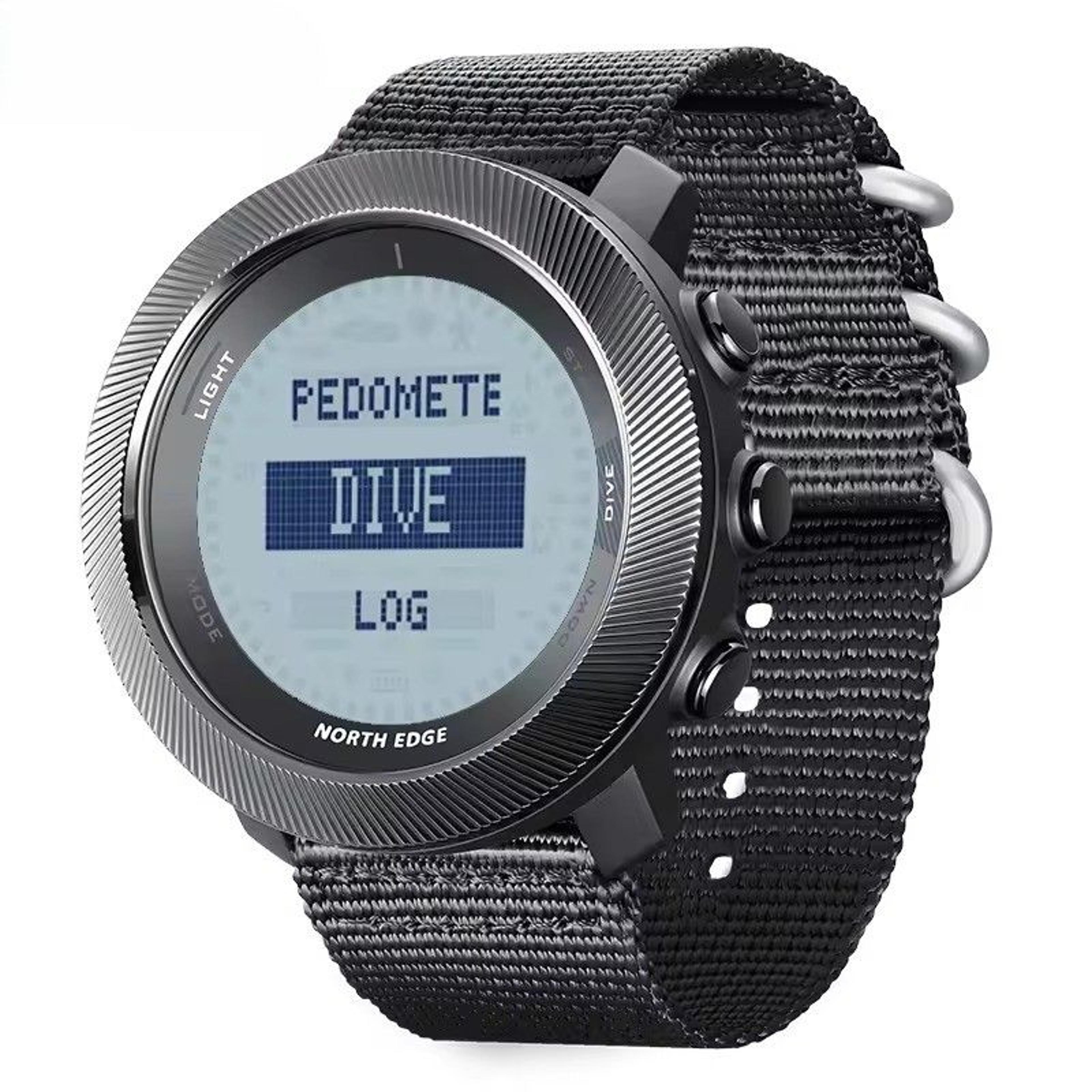 waterproof dive watch with altimeter barometer compass