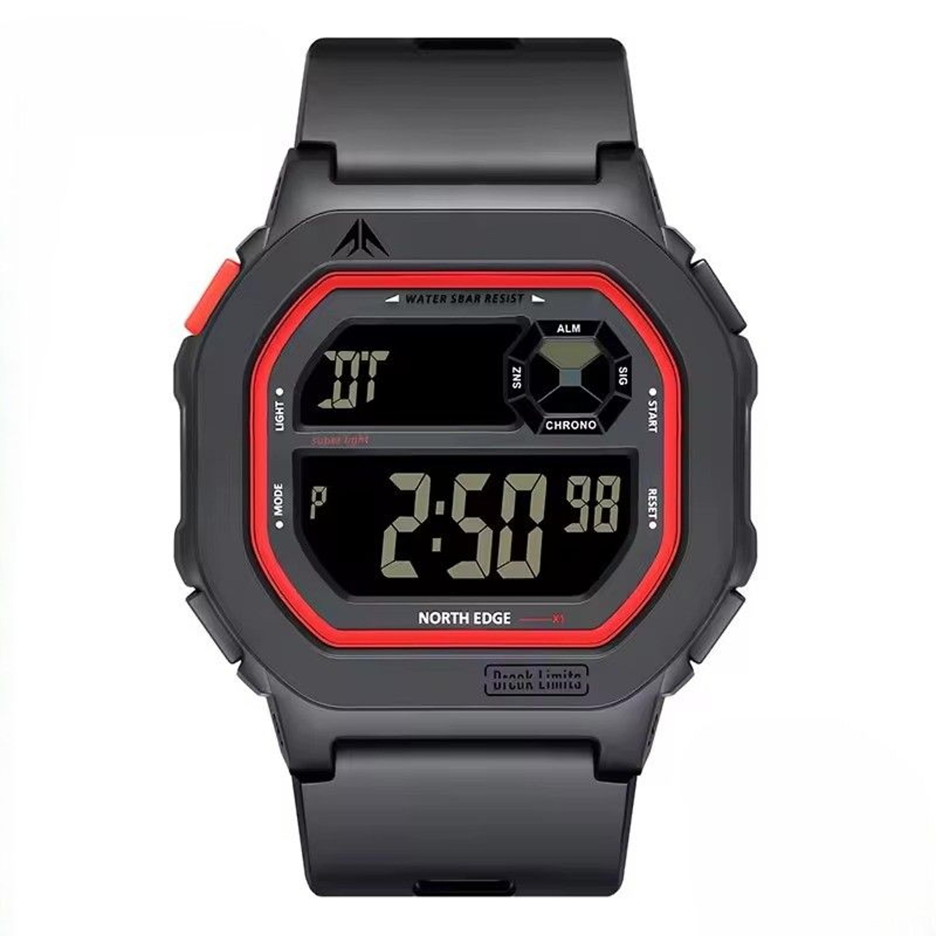 square digital sports watch for men women waterproof stopwatch alarm
