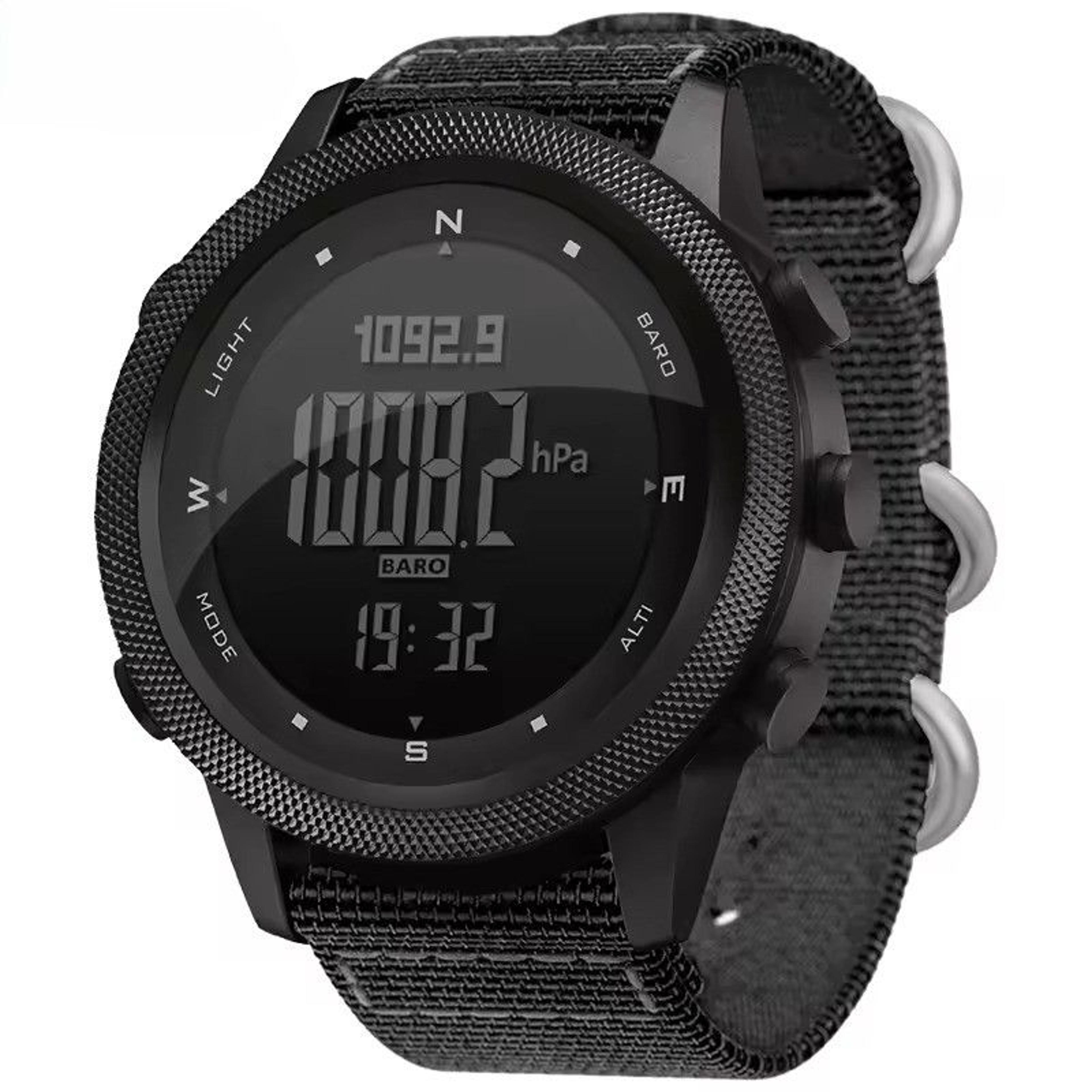 military digital watch men waterproof sports watch with compass altimeter and world time