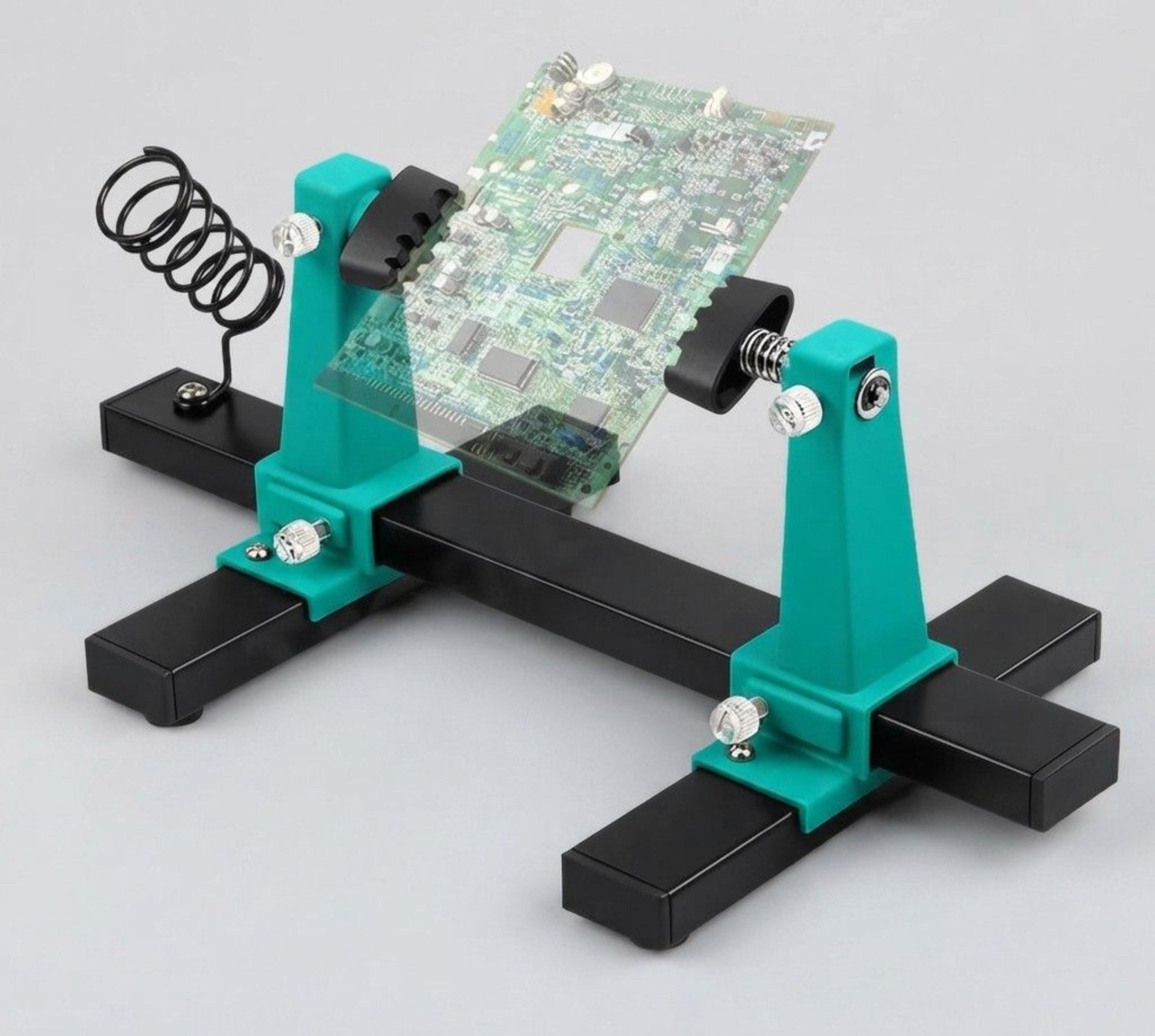 adjustable pcb holder with rotation soldering jig clamp for circuit board repair