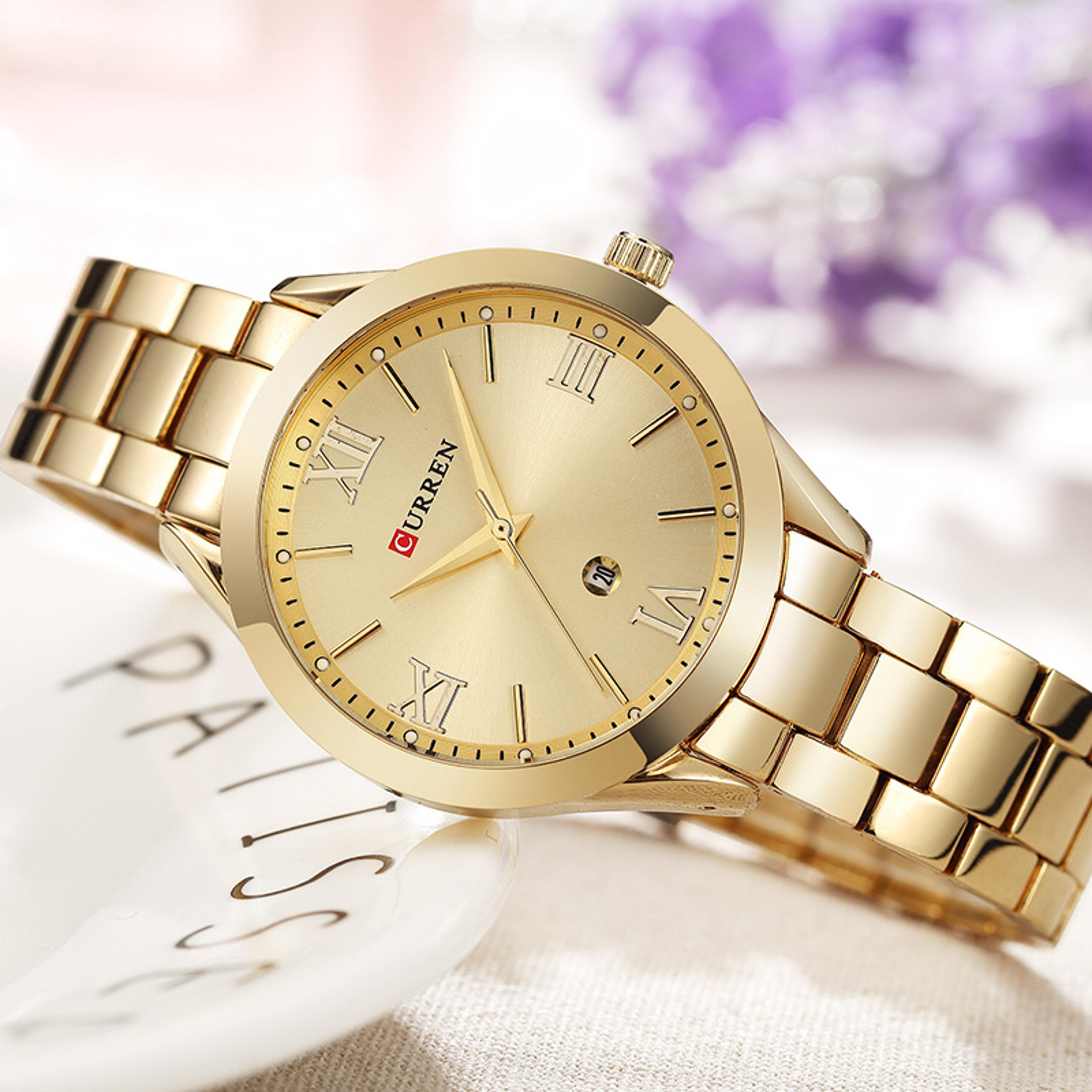 luxury women stainless steel fashion watch elegant business wristwatch