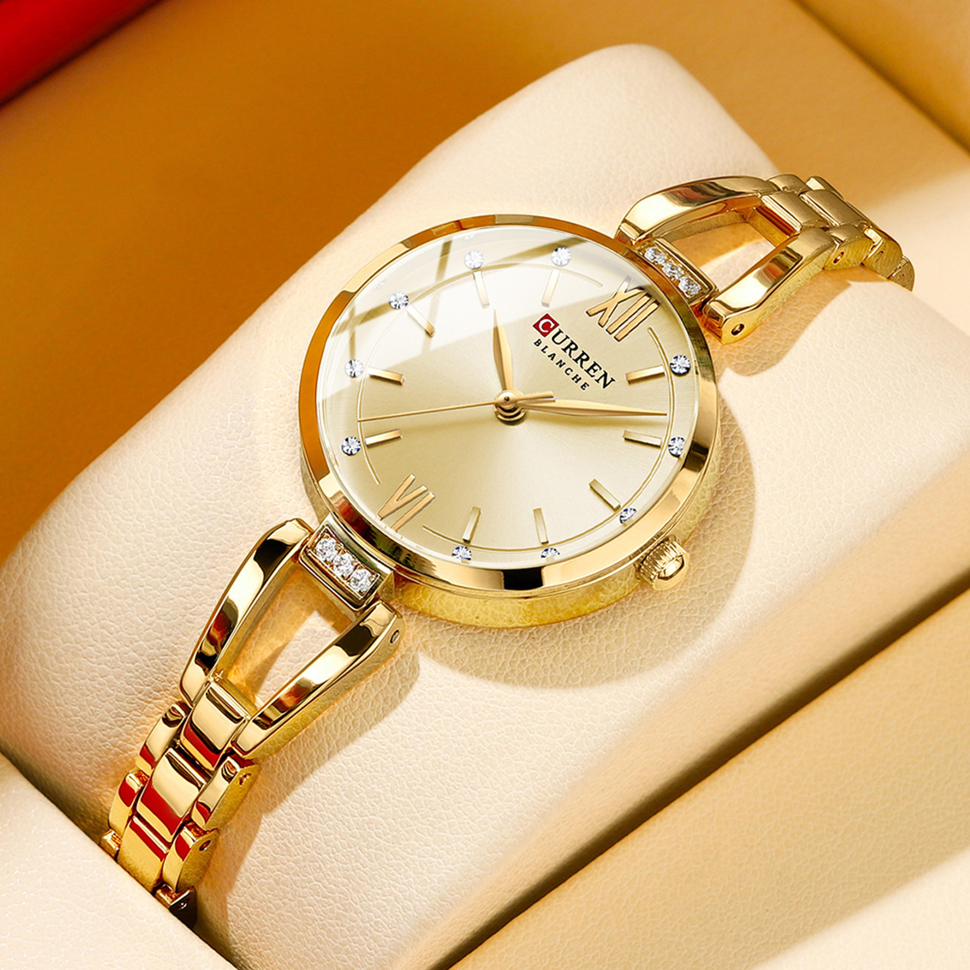elegant womens quartz watch stainless steel waterproof fashion wristwatch