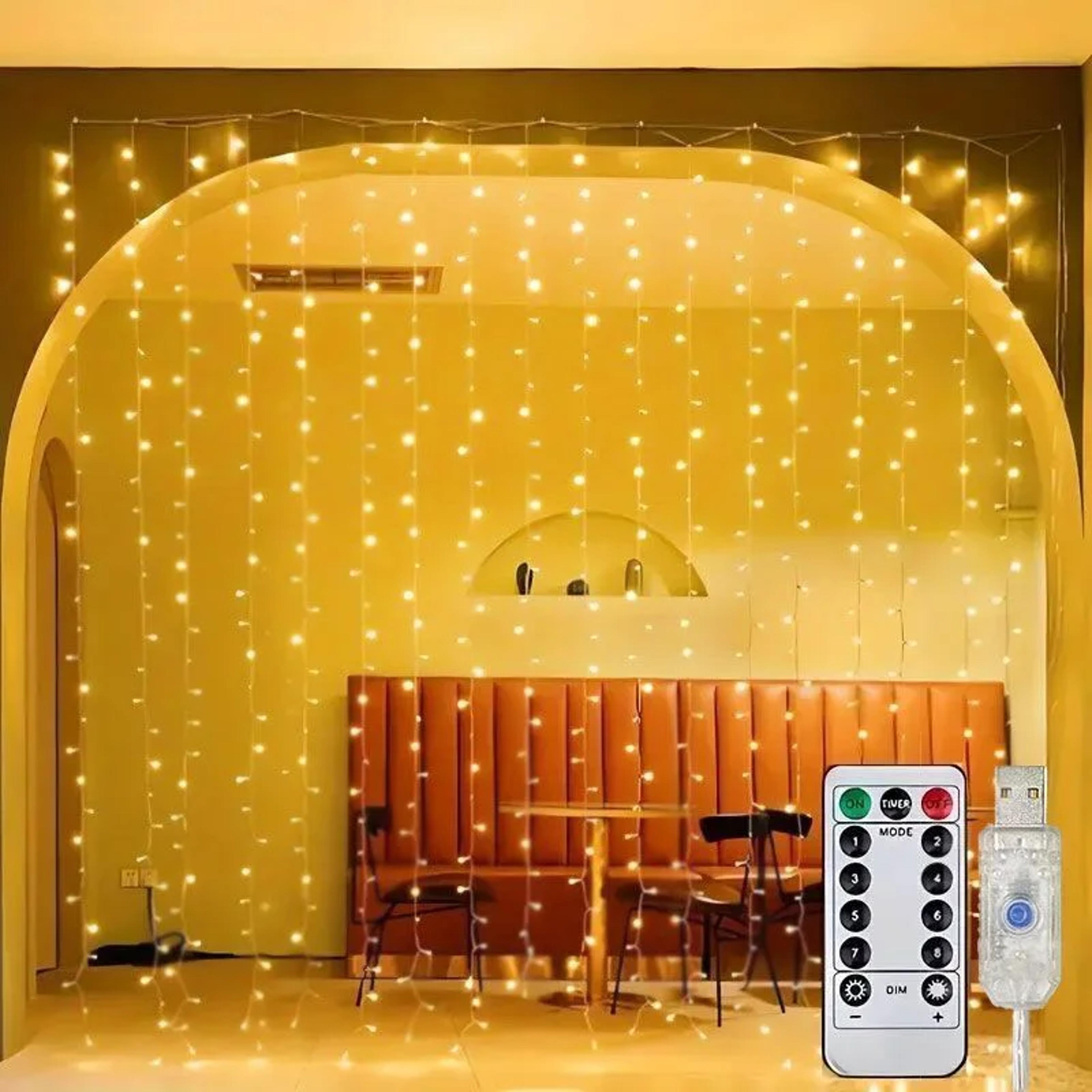 usb curtain led string lights remote control fairy lights for bedroom wedding christmas decor