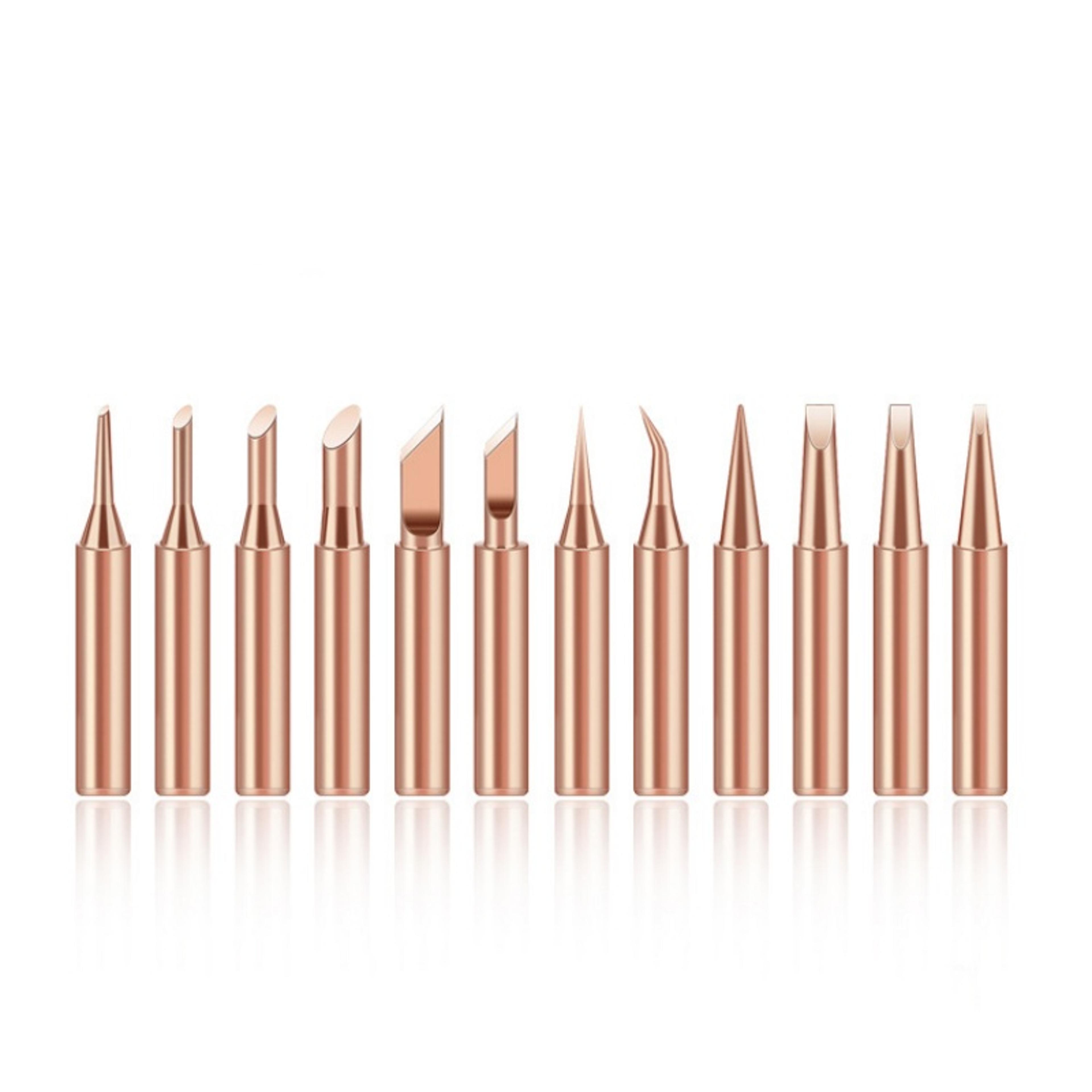 pure copper soldering iron tips set for welding repair tools