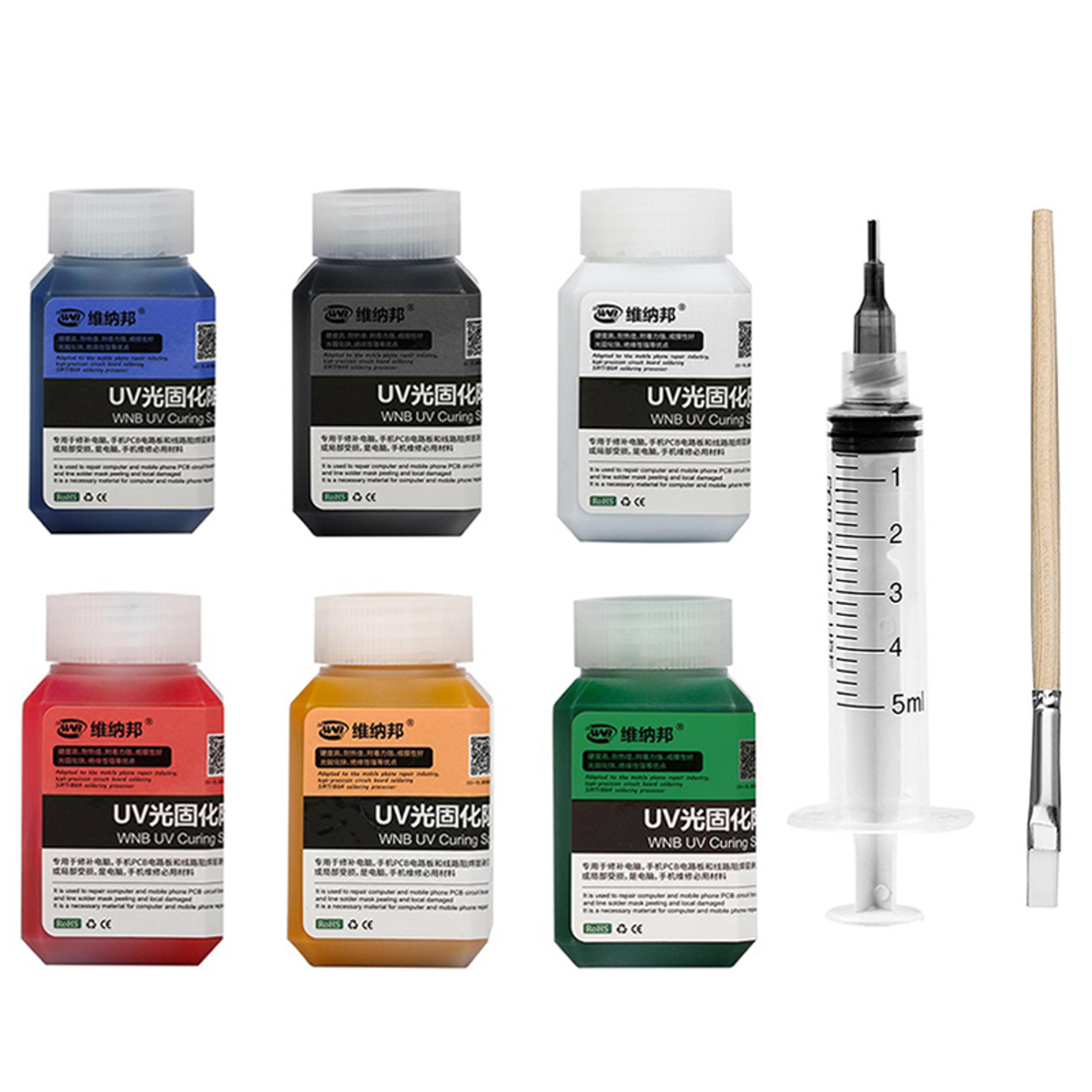 uv curing pcb solder mask ink for bga repair and circuit protection
