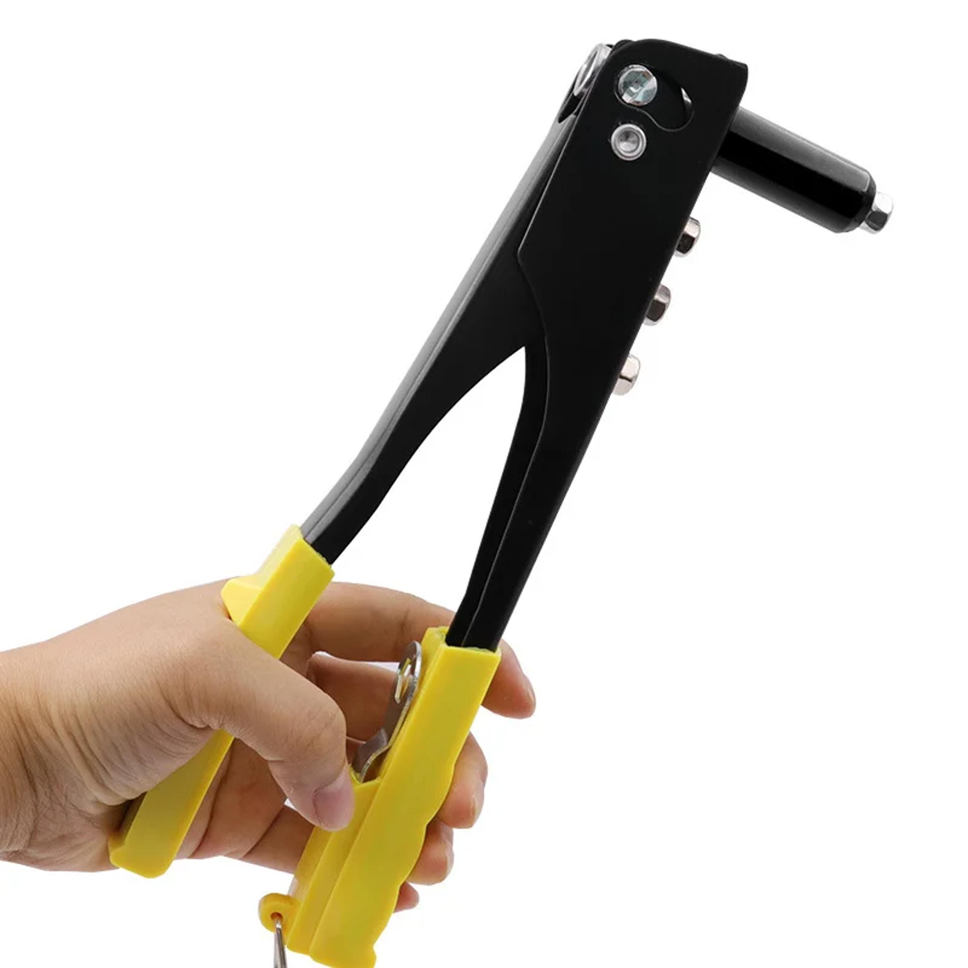 heavy duty rivet gun set with pop rivet assortment kit for repair projects