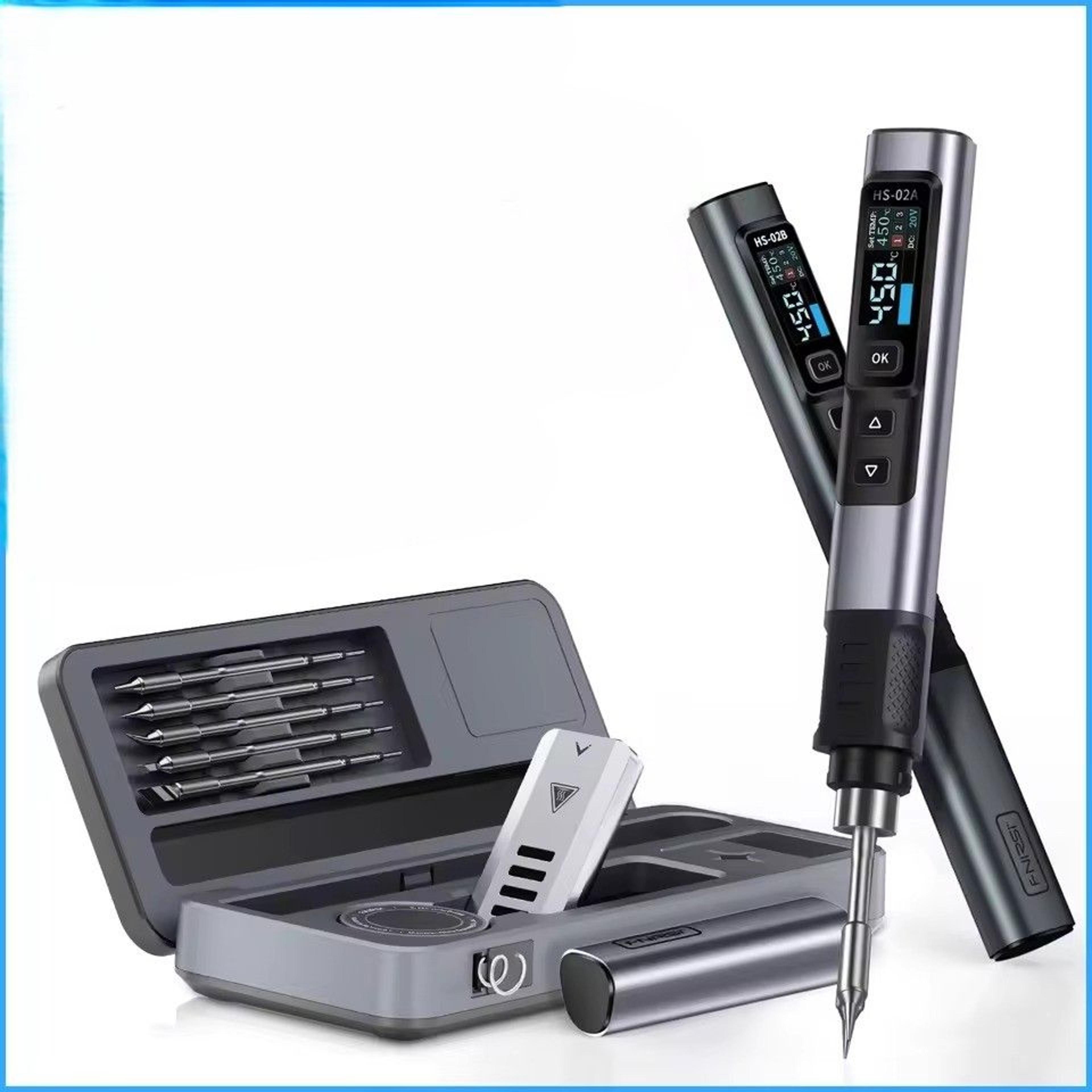 smart soldering iron with adjustable temperature and fast heating