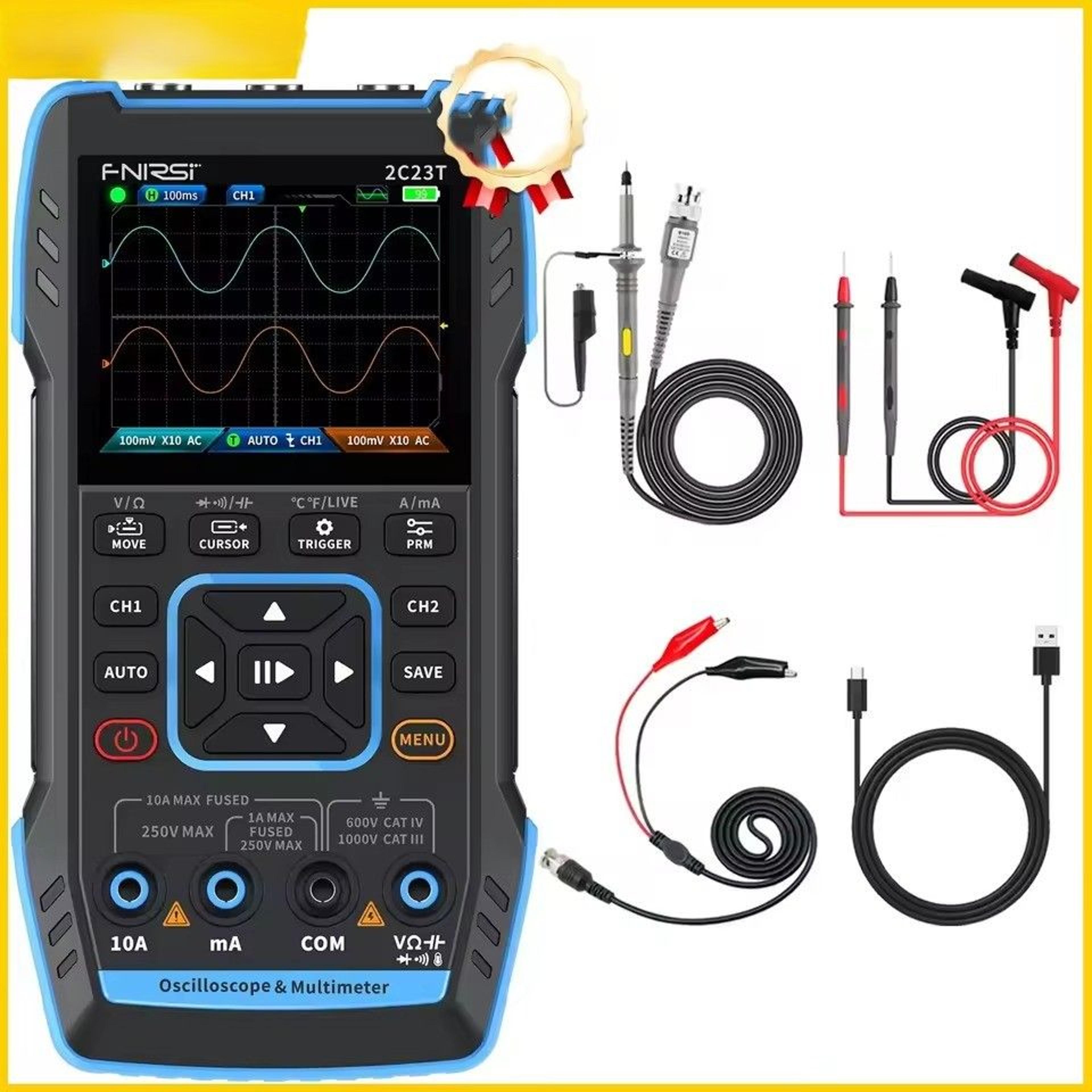 handheld oscilloscope multimeter and signal generator