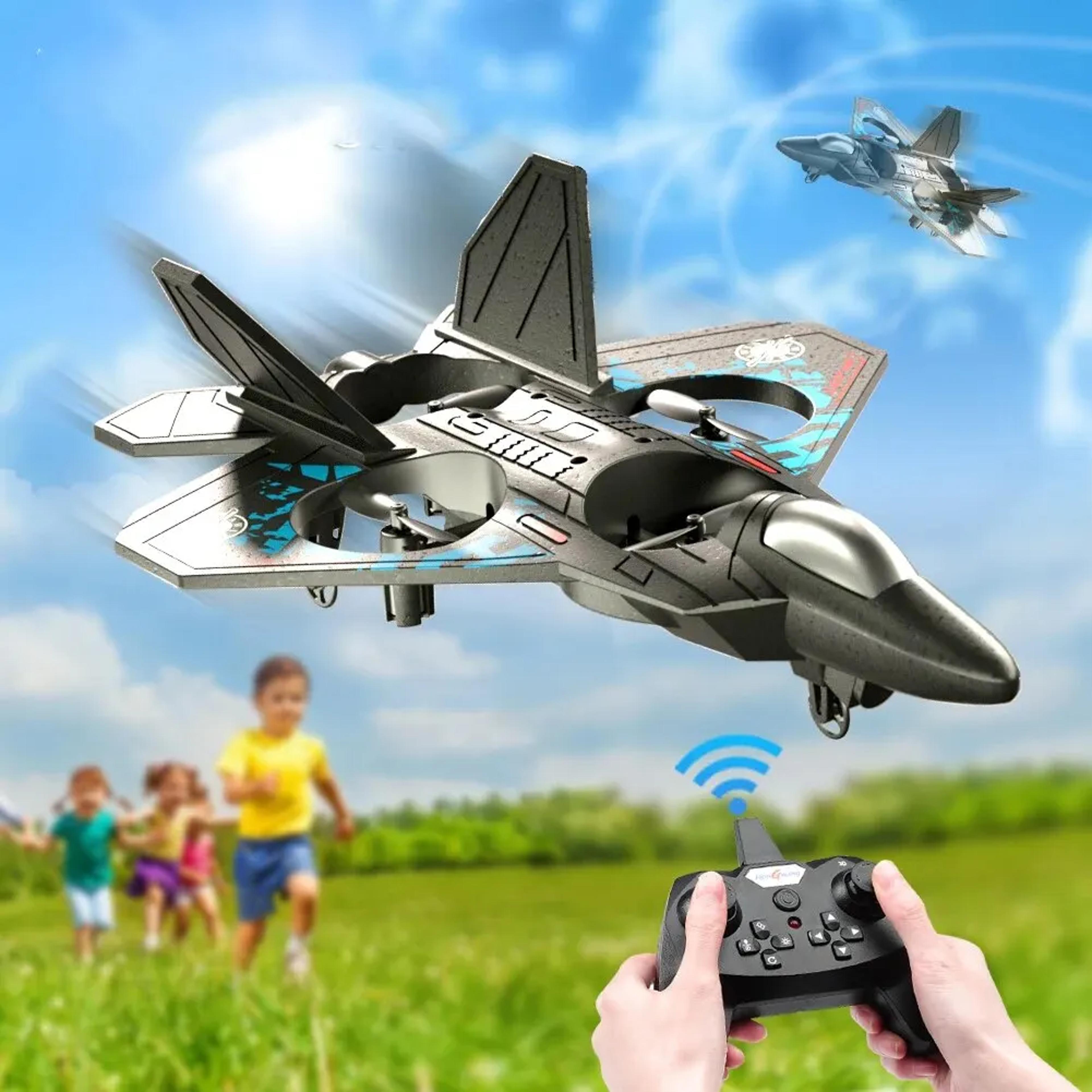 gravity sensing rc plane with led lights and epp foam fighter designs