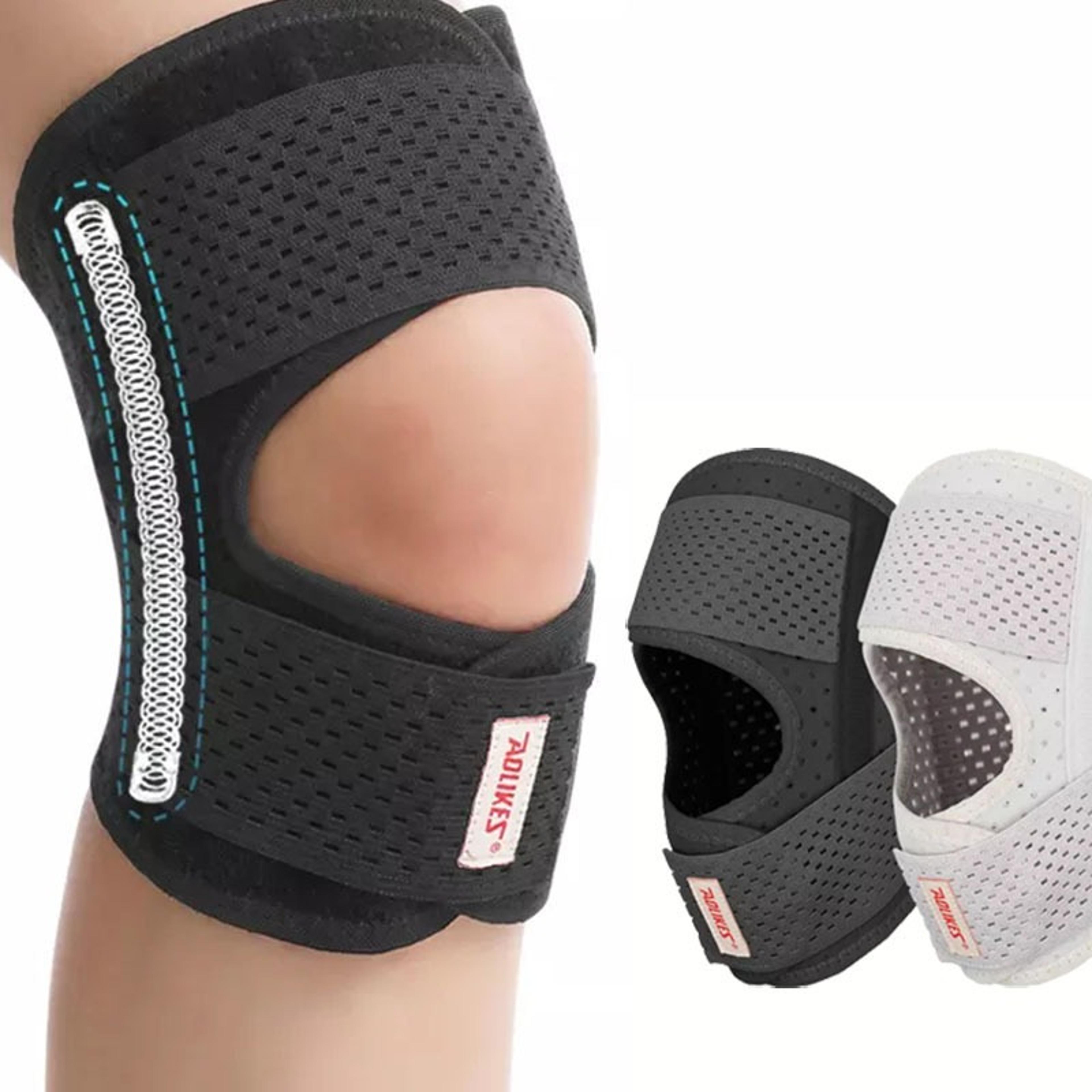 adjustable knee brace with side stabilizers for meniscus support and knee pain relief