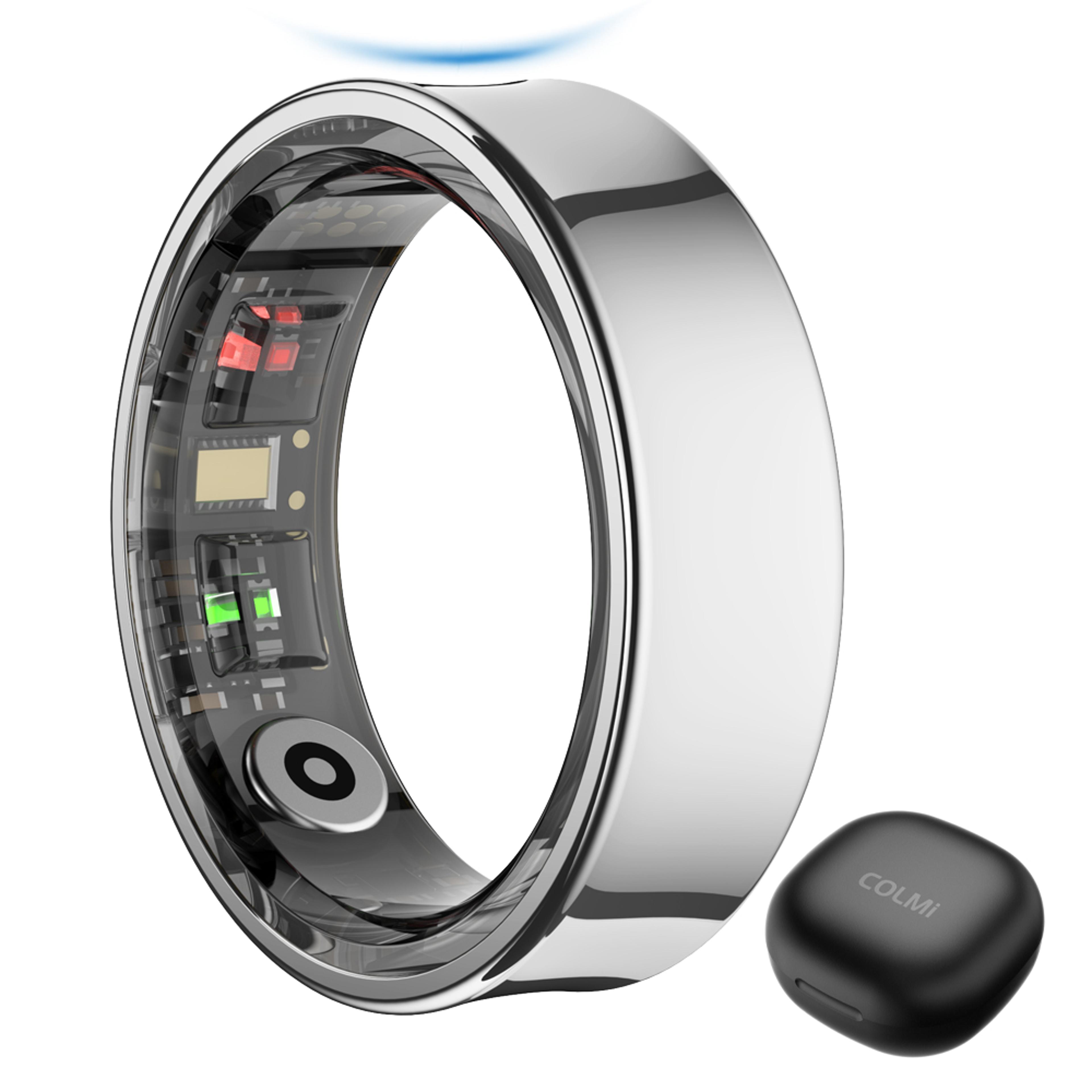 smart ring health sleep and temperature tracker with charging case