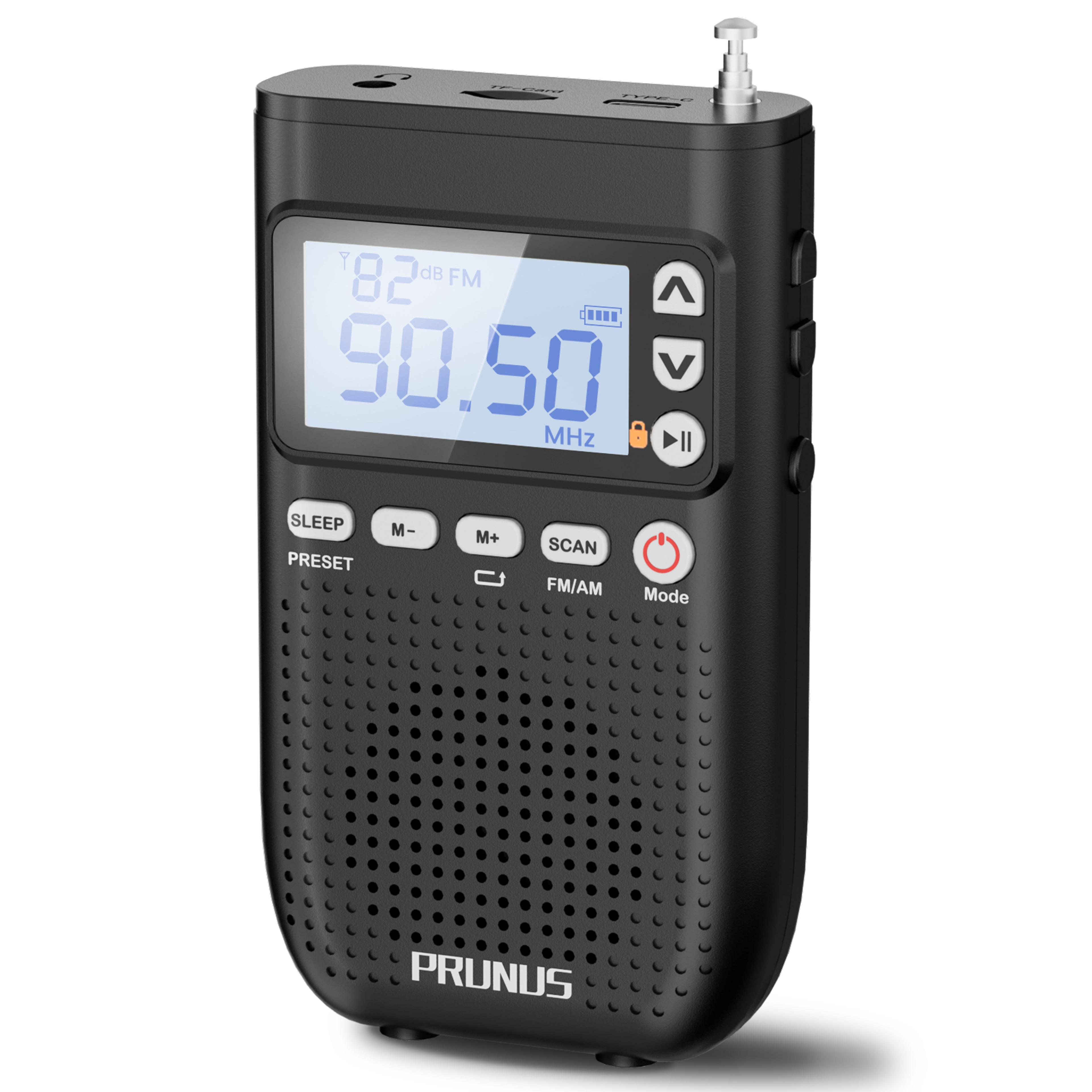 portable am fm radio with bluetooth speaker and rechargeables