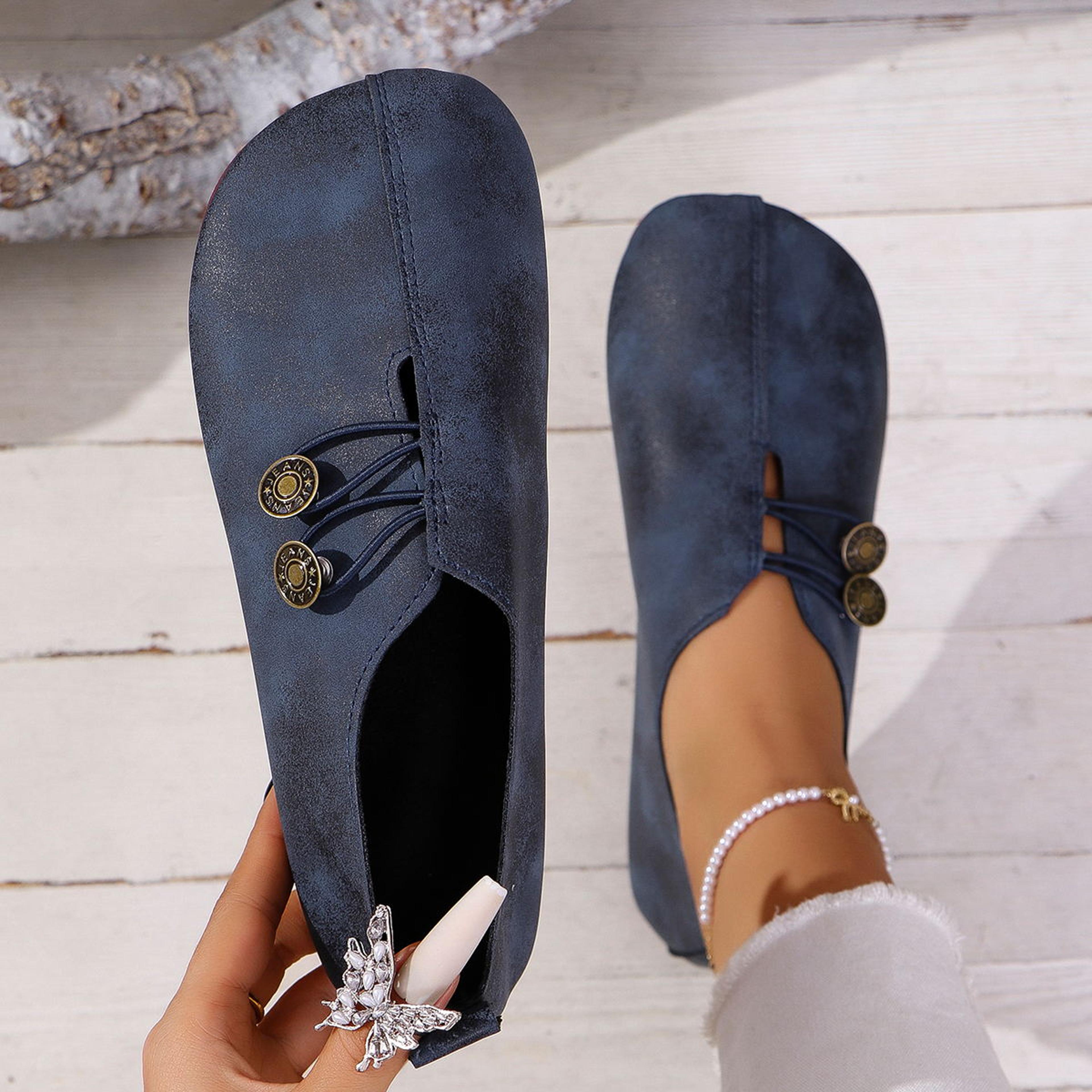womens casual flat loafers comfortable slip on walking shoes