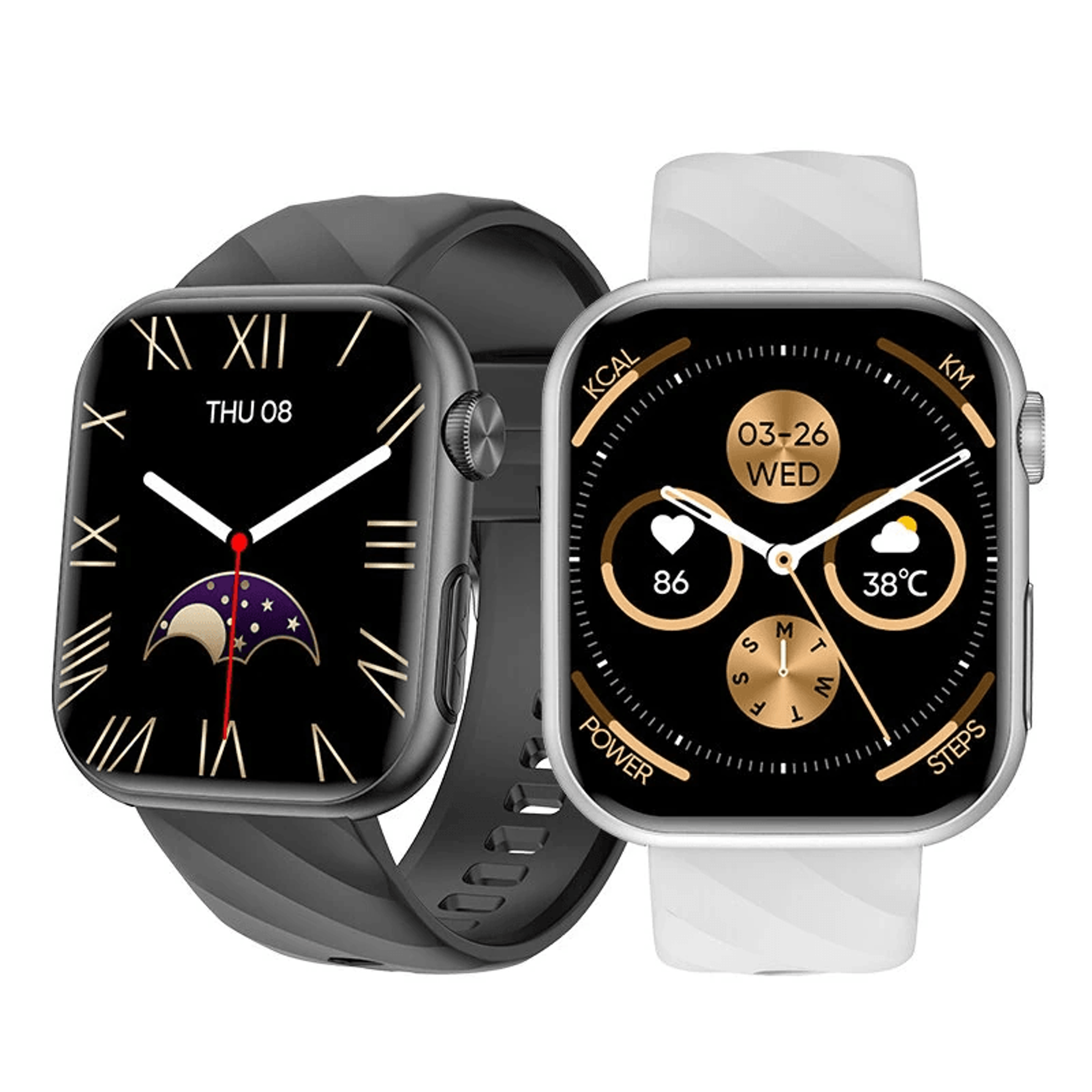 ecg smart watch with bluetooth calling and health fitness tracking
