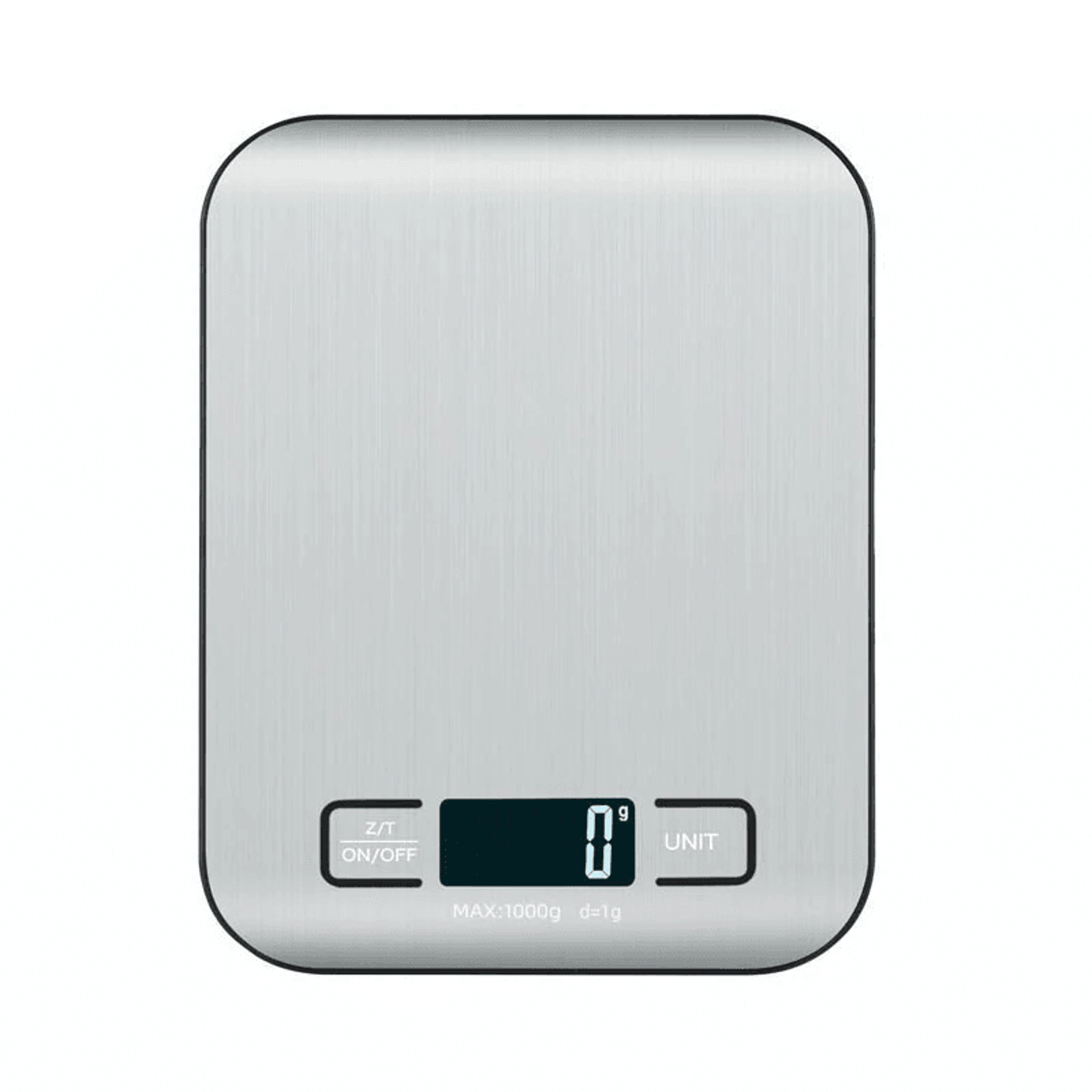 digital kitchen scale with stainless steel platform tare function and lcd display