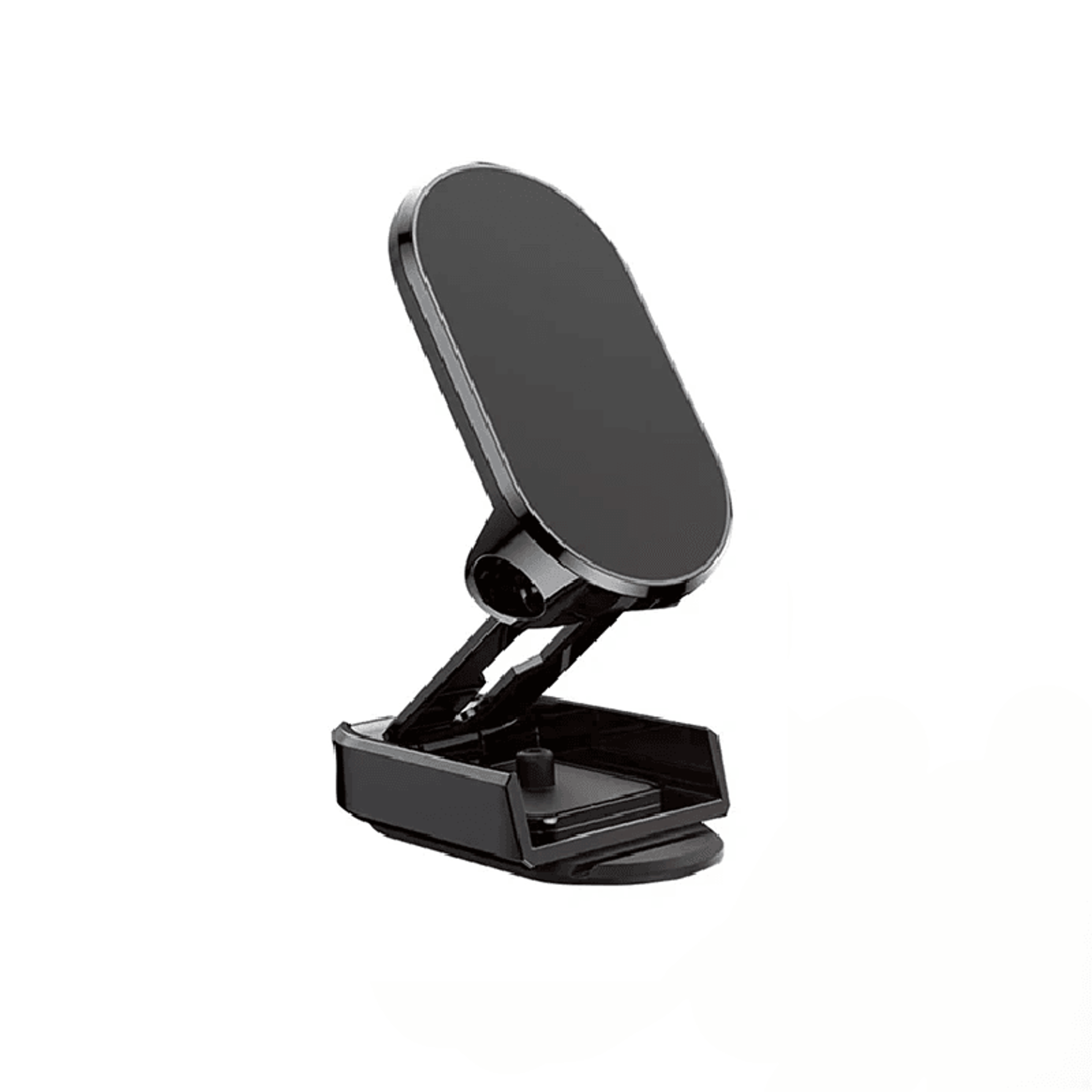 adjustable magnetic car phone holder with foldable metal mount