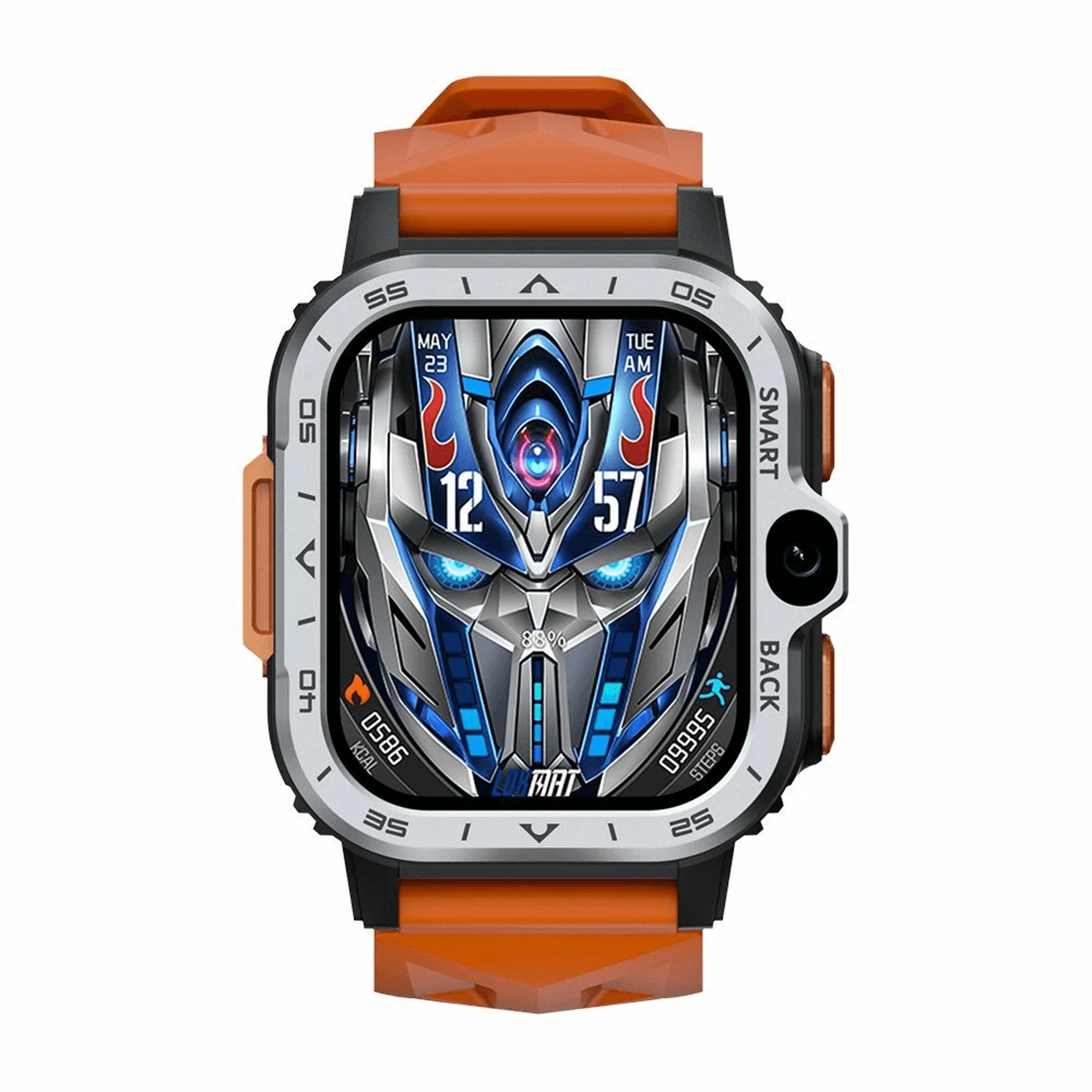 android smartwatch phone with gps dual camera and health tracking