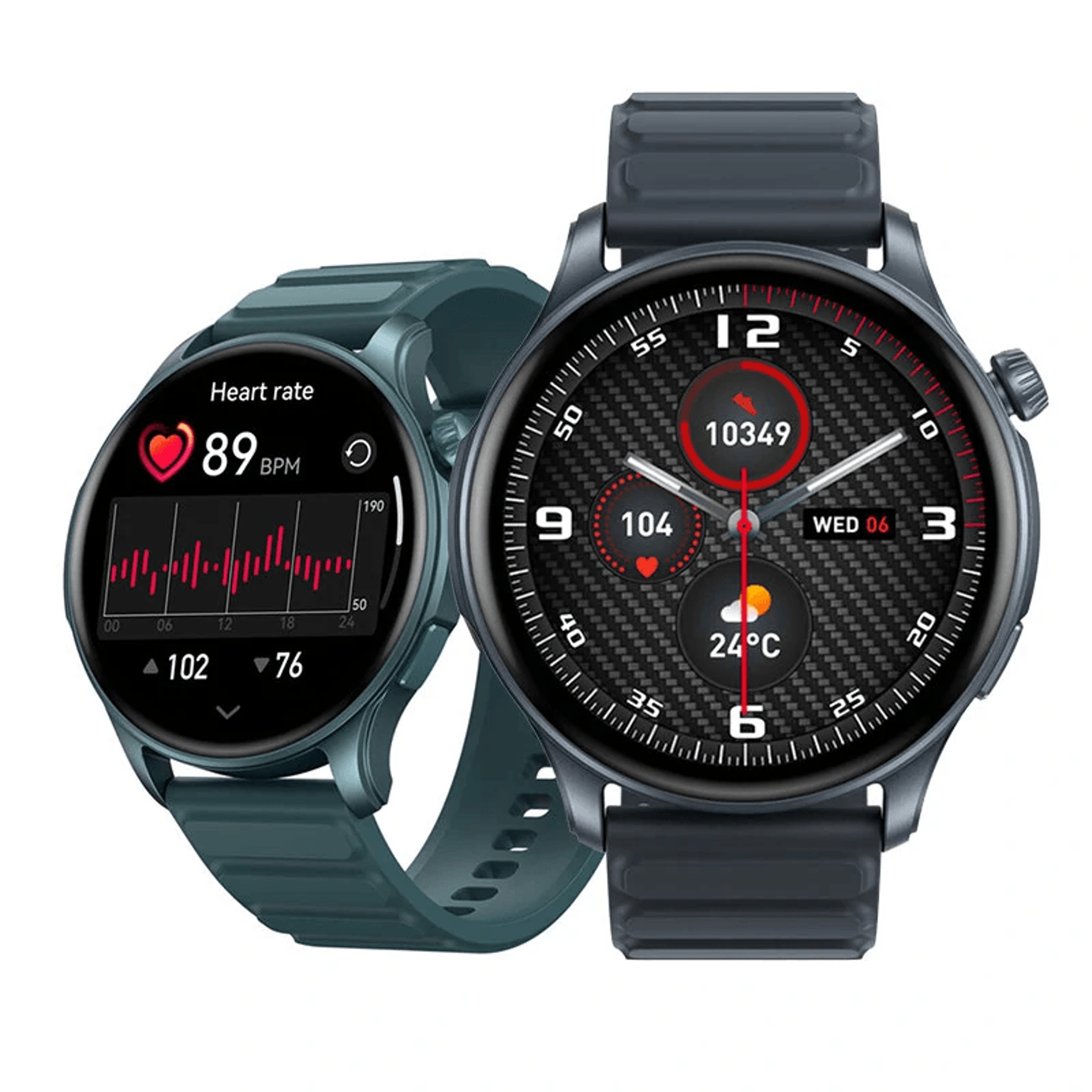 amoled smart watch with bluetooth calling and fitness tracking