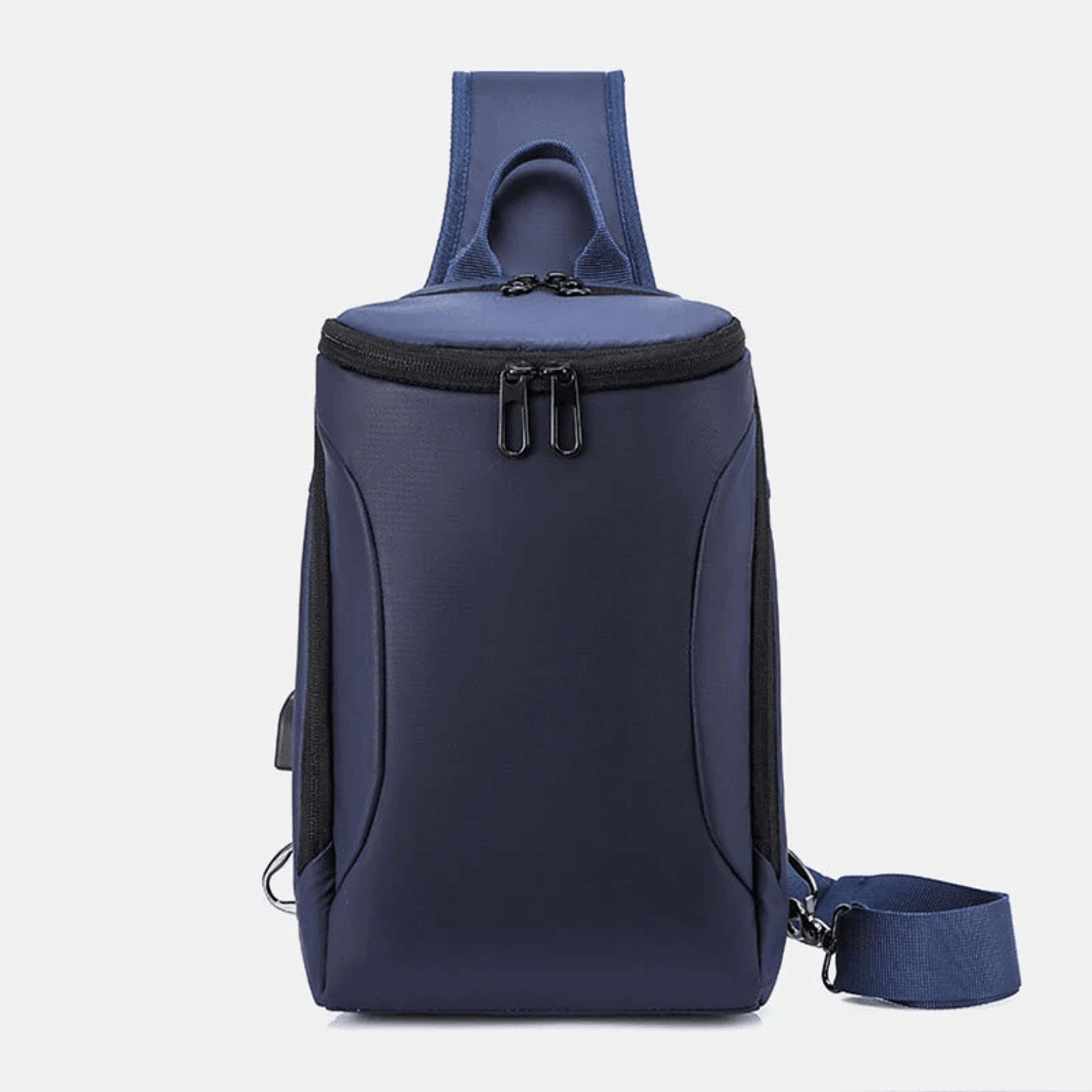 mens anti theft chest bag with usb charging waterproof oxford crossbody design