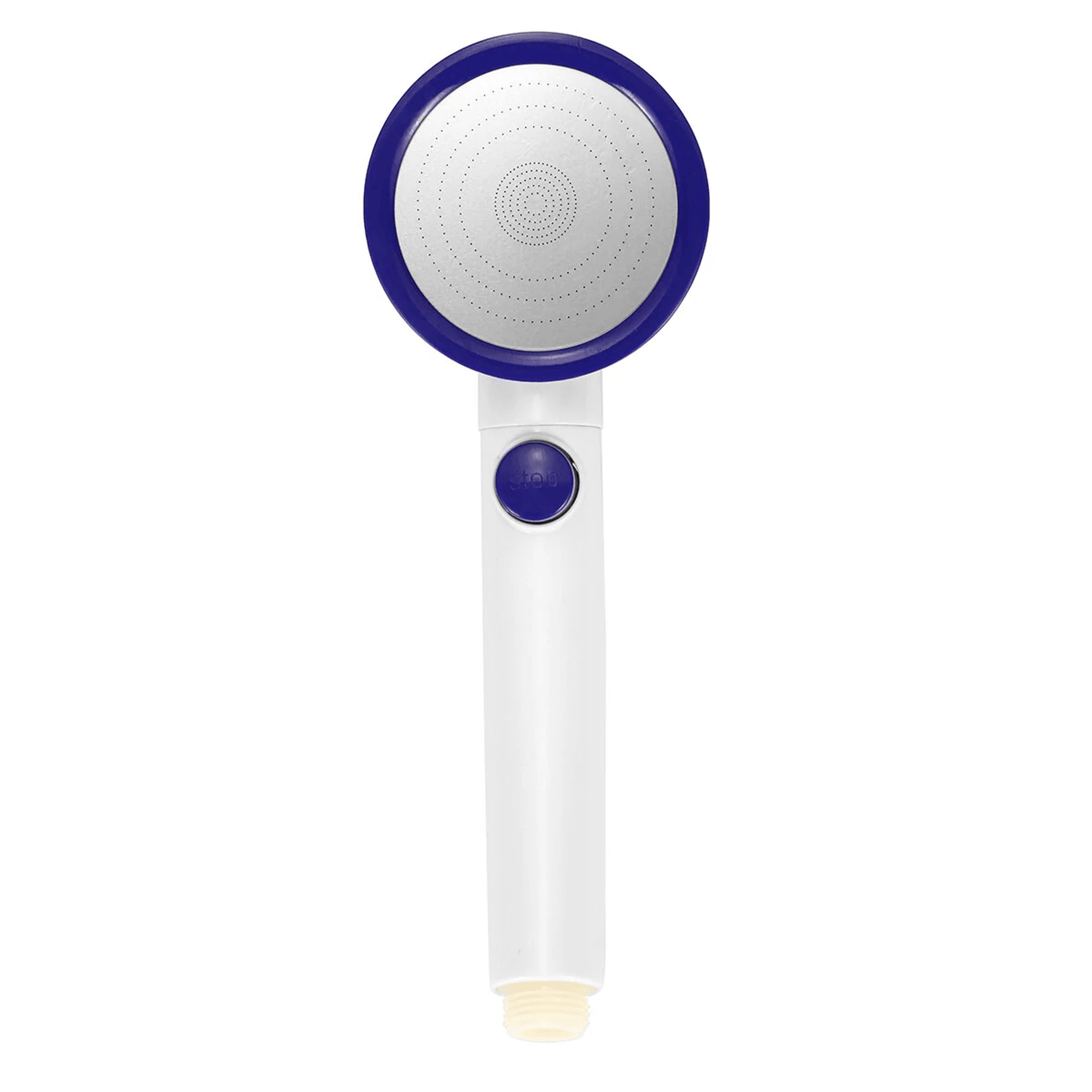 high pressure handheld shower head with one button water stop and adjustable spray modes