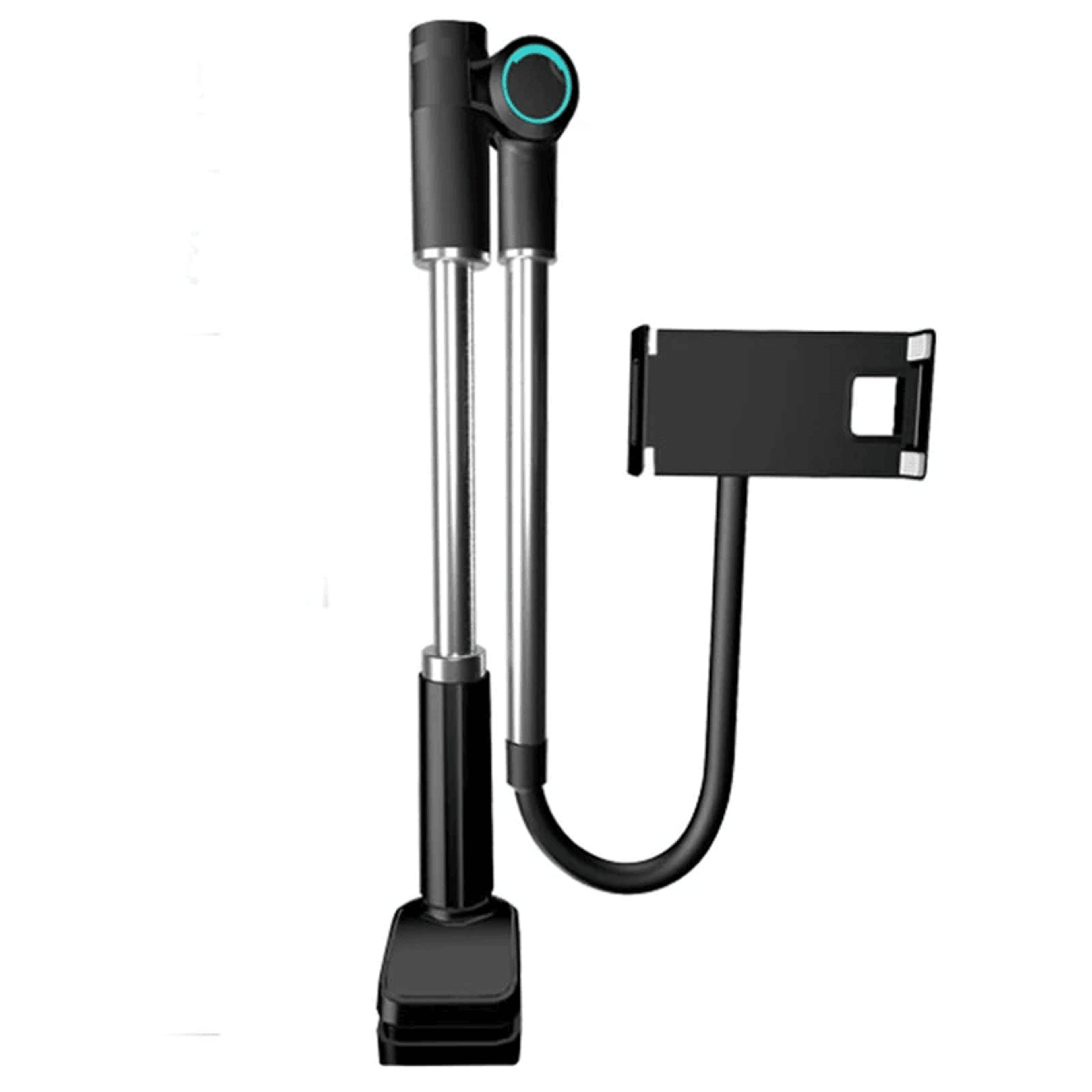rotary foldable phone holder adjustable overhead phone stand for desk bed and live streaming