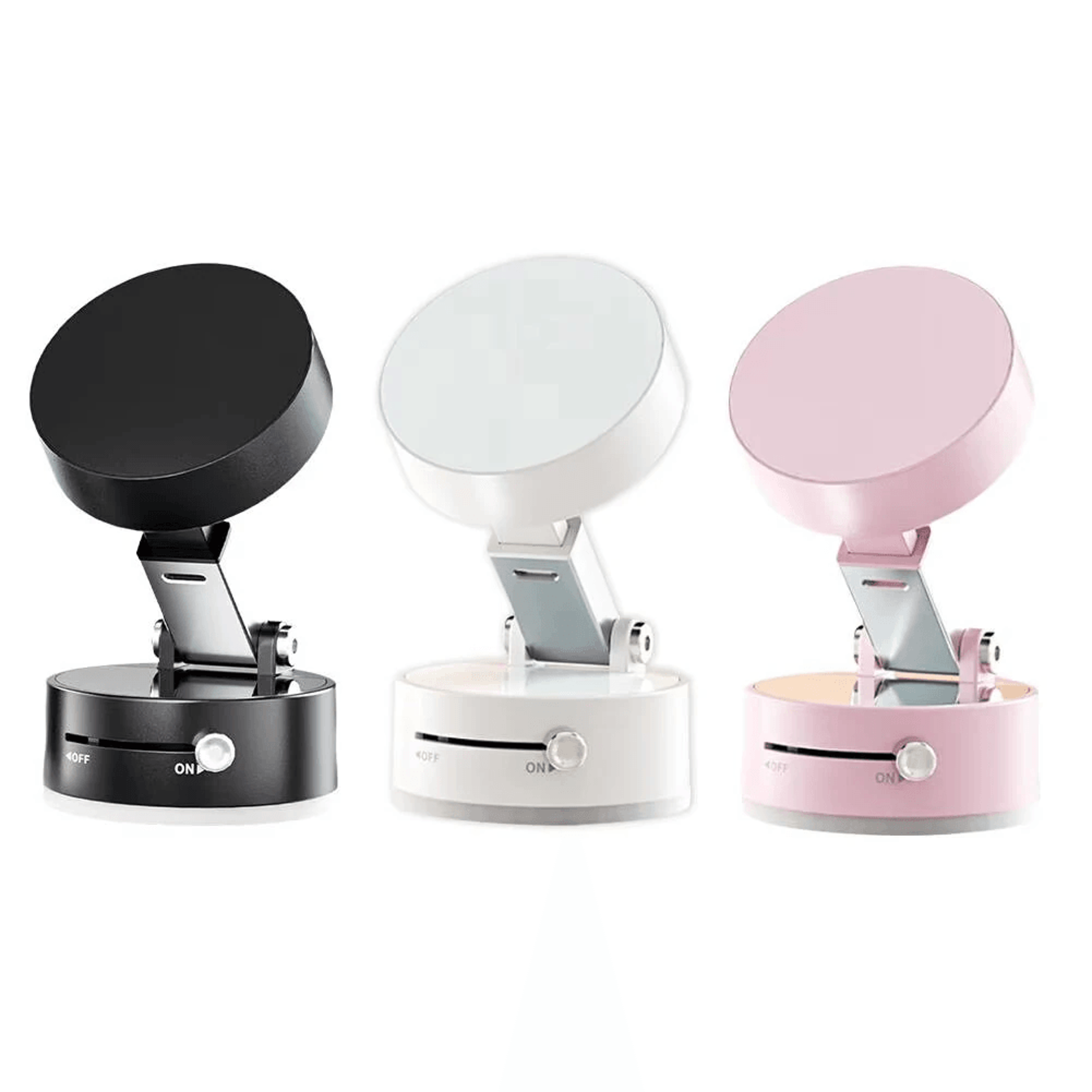 magnetic phone holder with vacuum suction foldable desktop phone stand