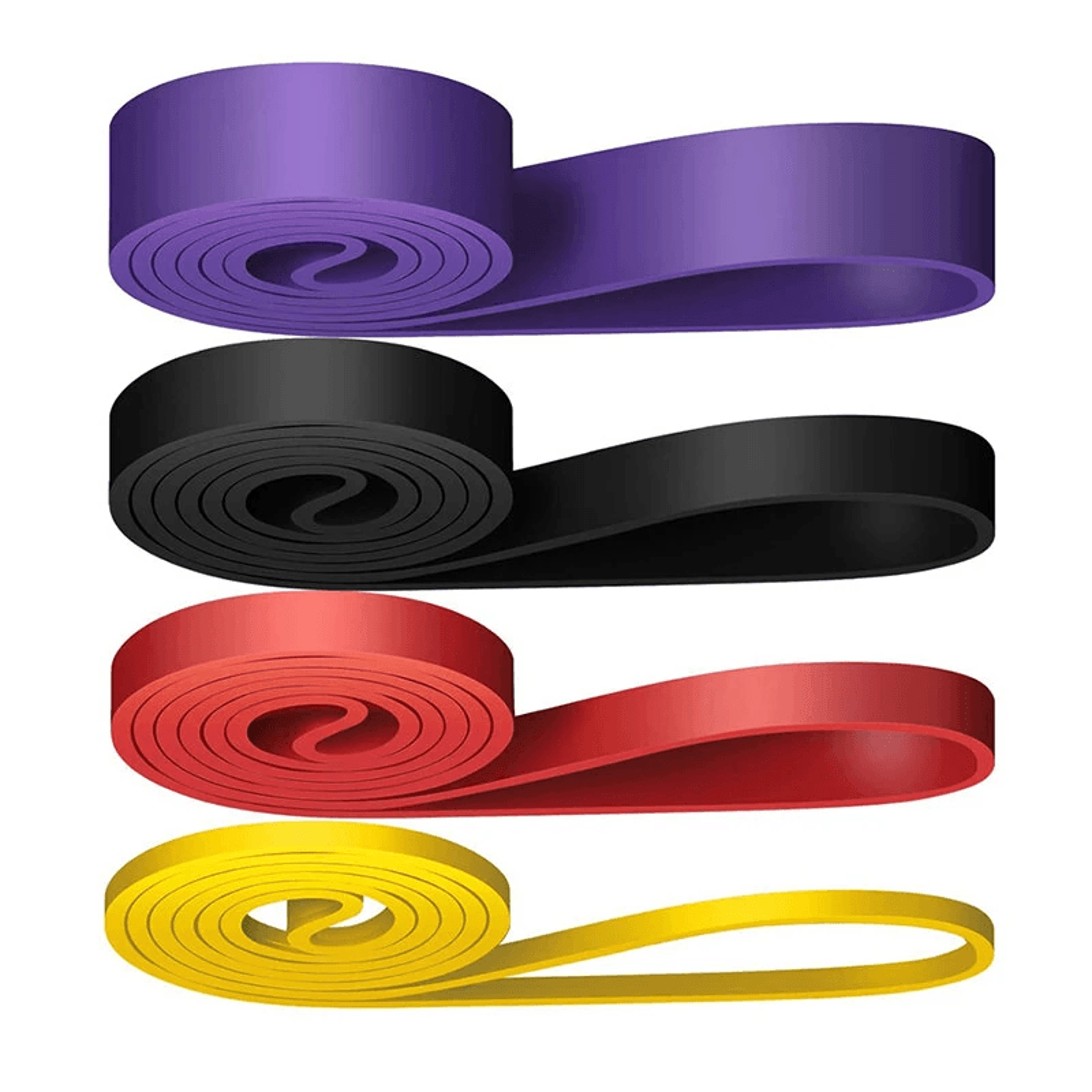 heavy duty latex resistance band set for full body strength training