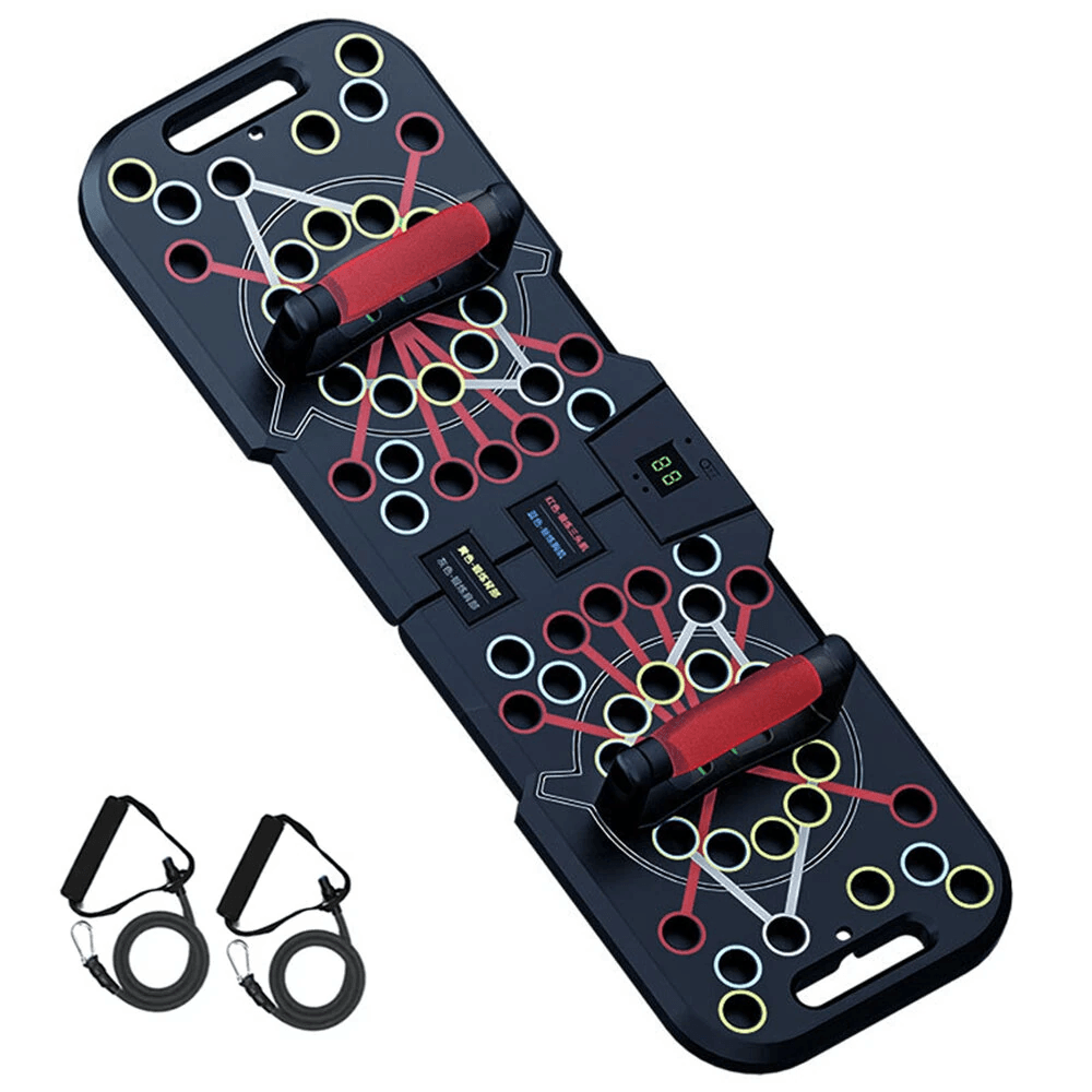 electronic counting foldable push up board for upper body strength training