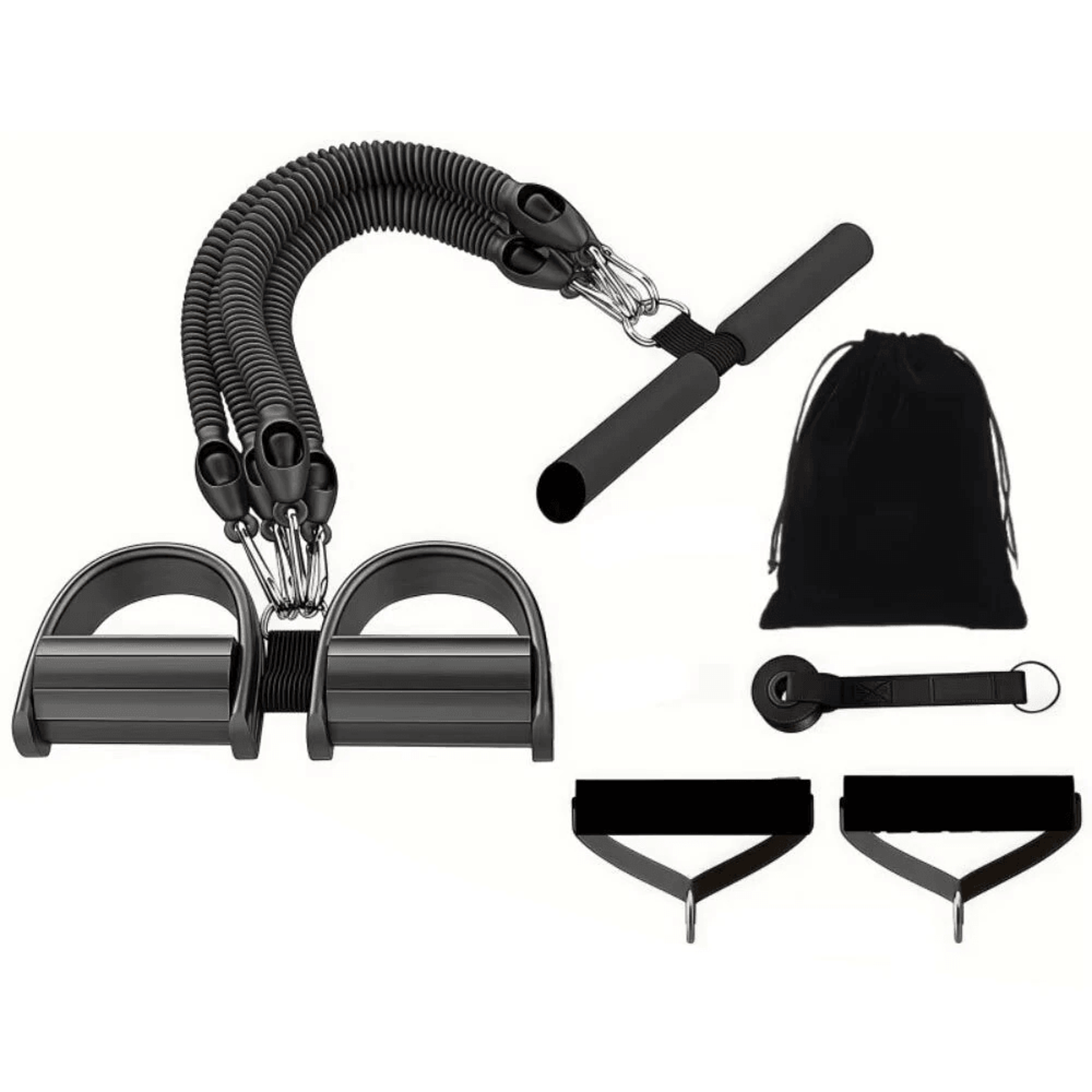 multifunction resistance band pedal trainer for full body home workouts