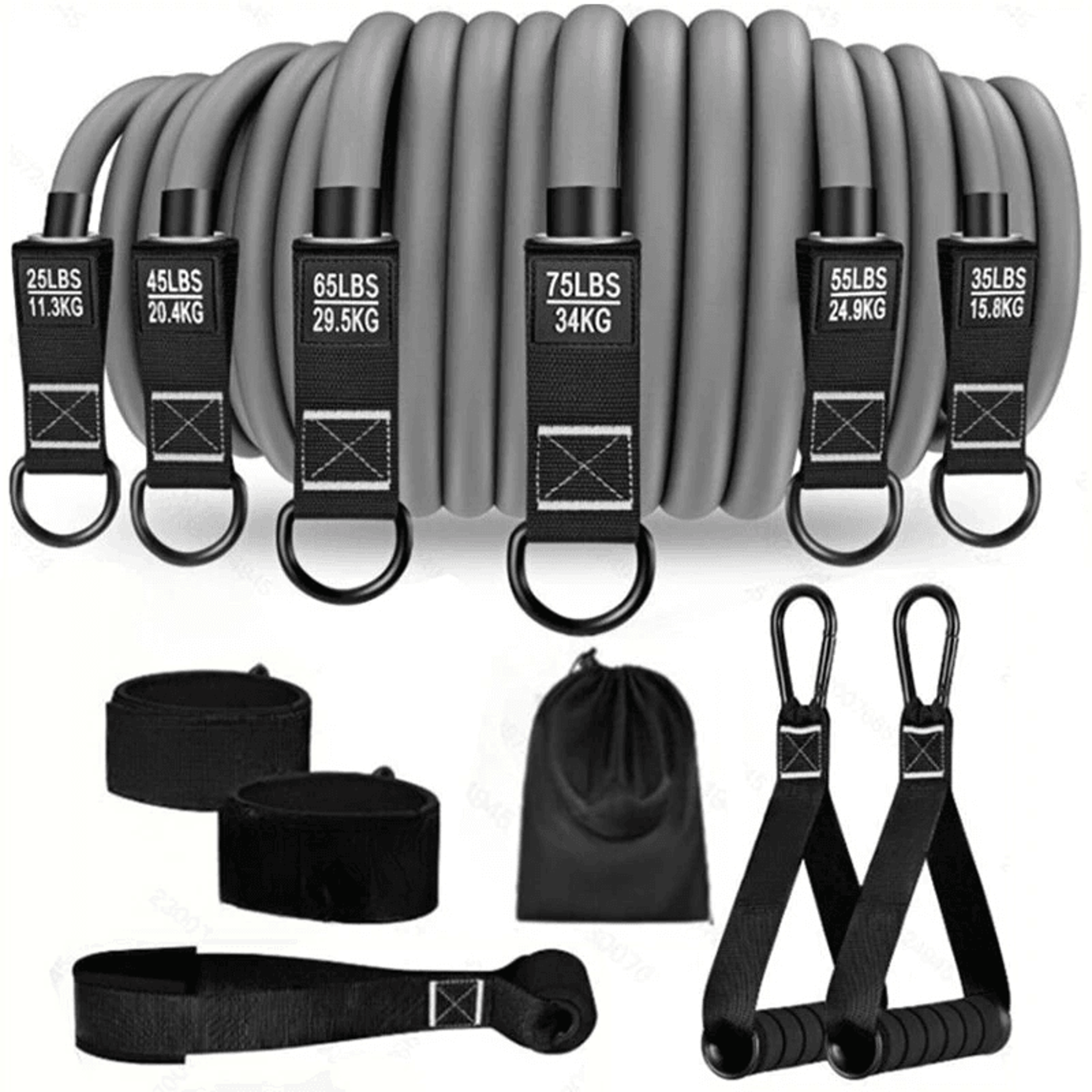 adjustable resistance bands set for full body strength training