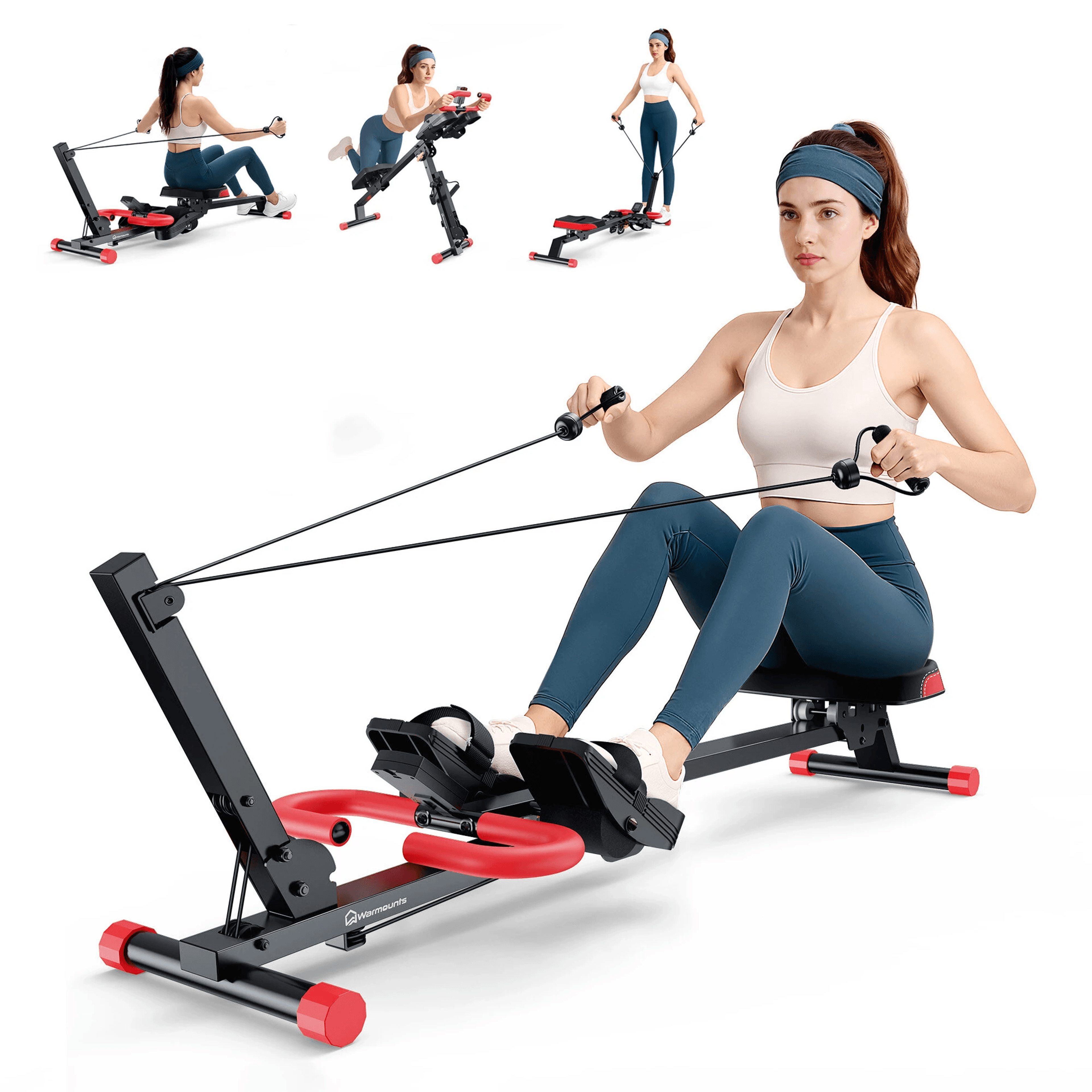 machine and ab trainer with lcd monitor for full body home workouts
