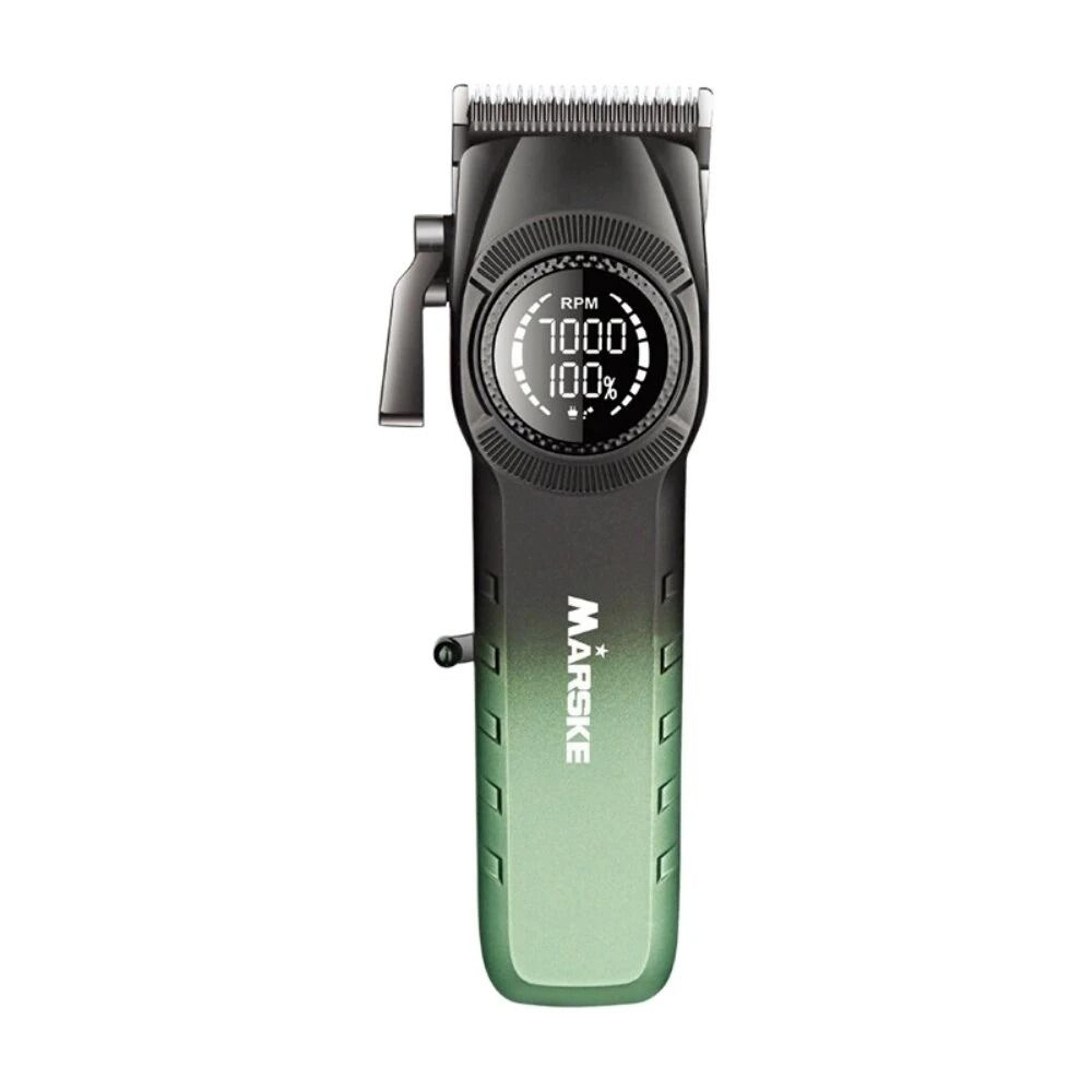 professional cordless hair clipper with adjustable lever led display and long runtime